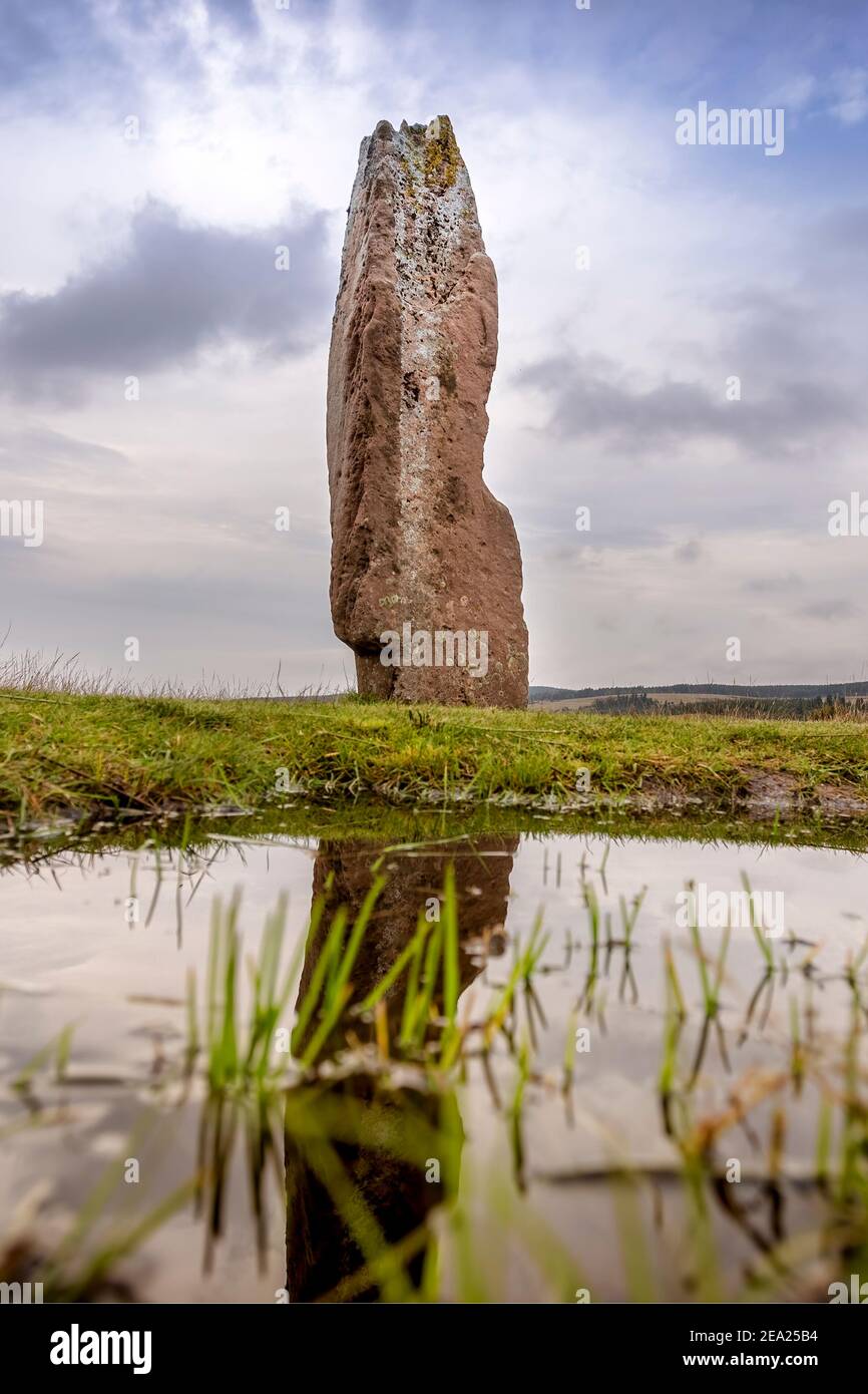 Machrie Moor stehende Steine auf Arran Stockfoto