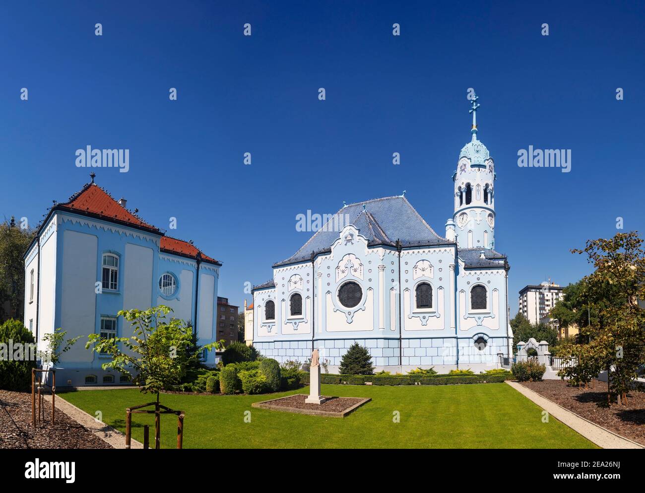 St. Elisabeth Kirche, Blaue Kirche, Secession Stil, Ungarischen Jugendstil, Bratislava, Slowakei Stockfoto