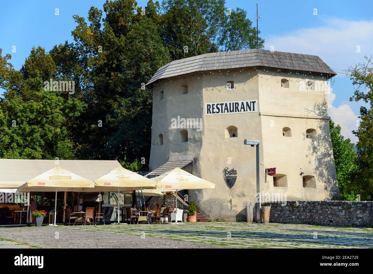 Restaurant Basta, Banska Bystrica oder Neusohl, Region Horehronie, Slowakei Stockfoto