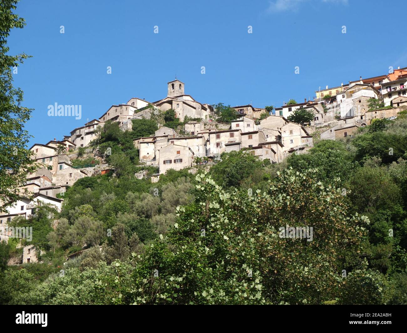 Poggio Bustone, Latium, Italien Stockfoto