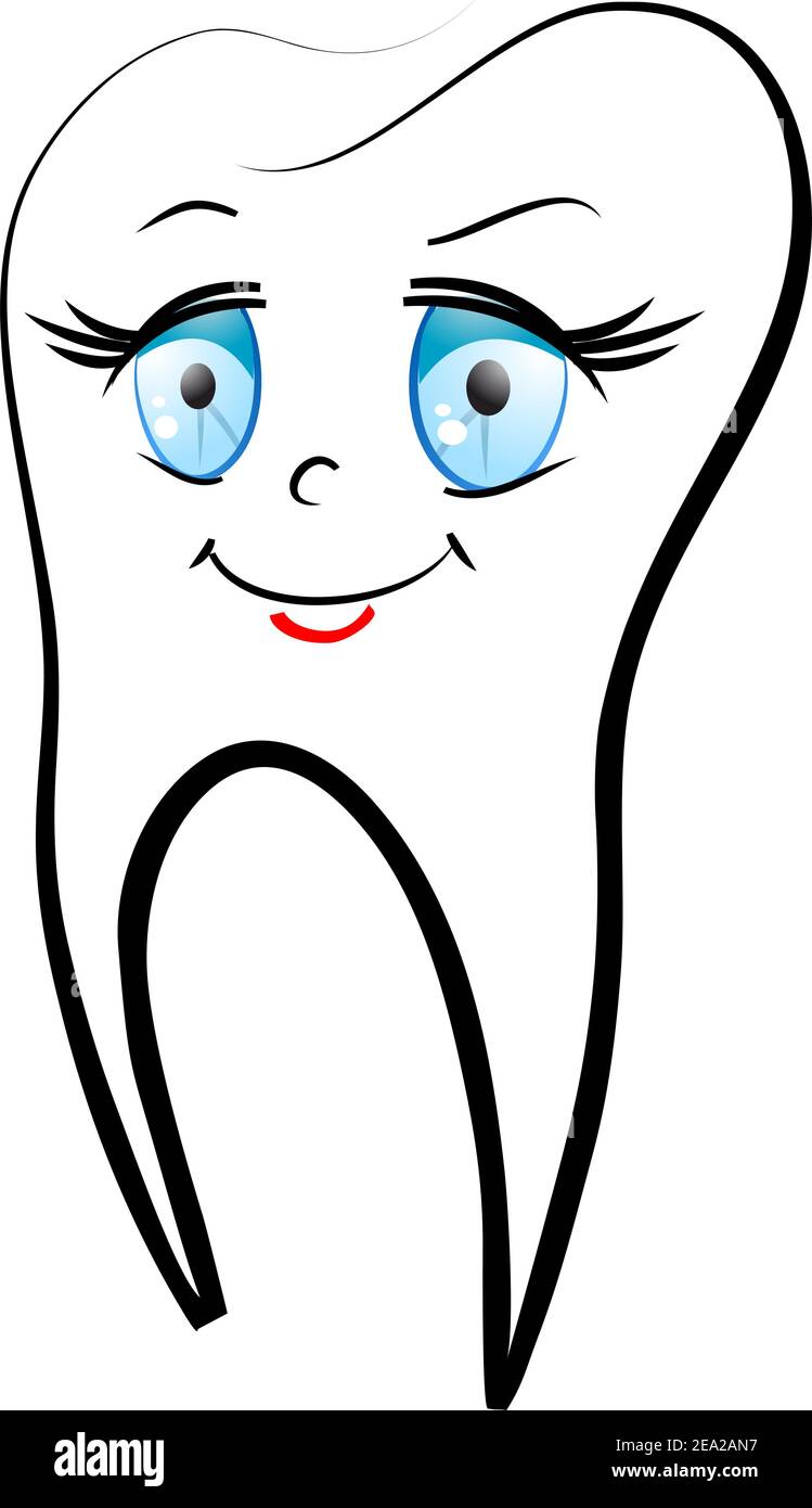 Weißes lächeln zähne als Gesundheit Konzept oder Symbol Stock Vektor