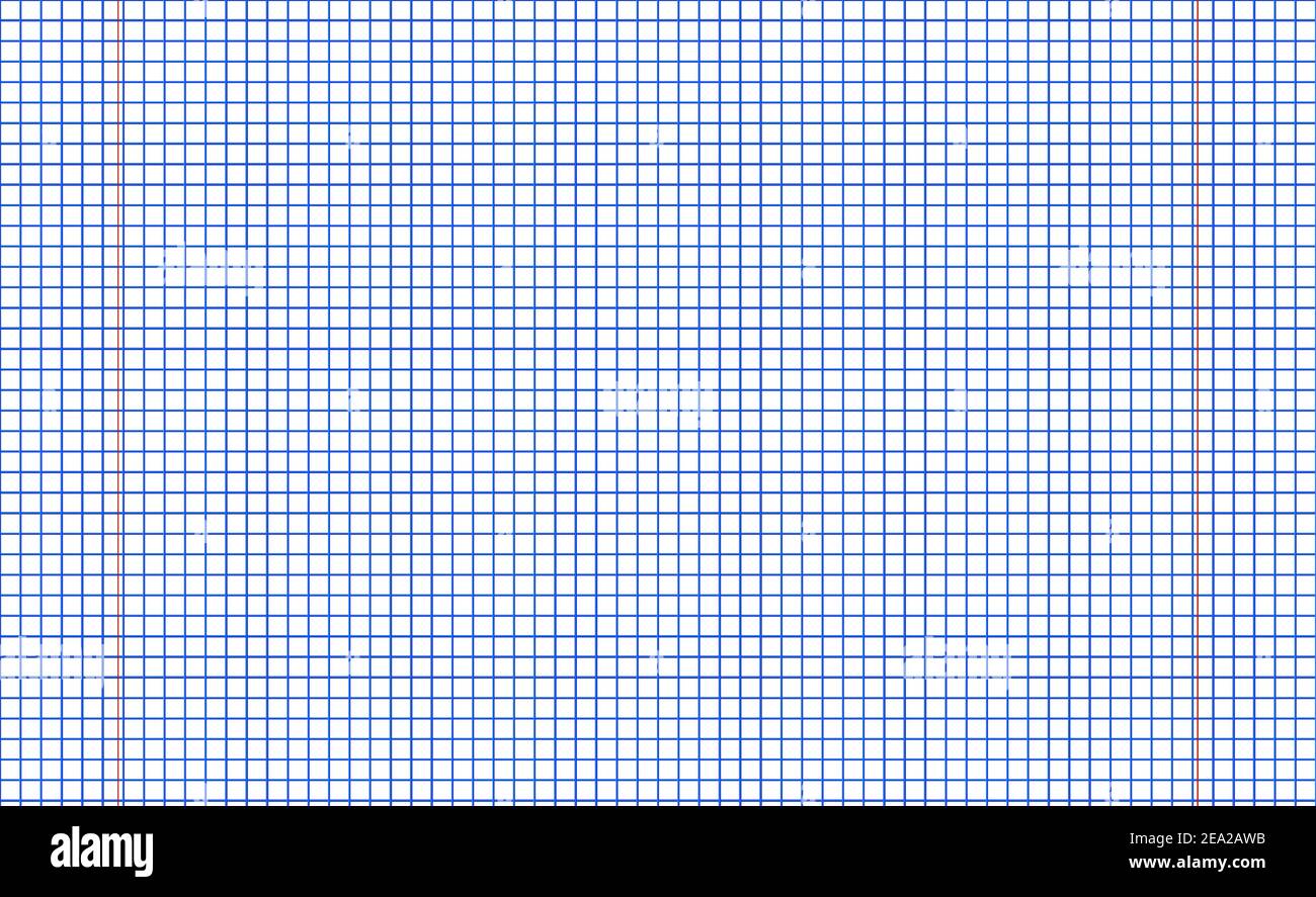 Rasterpapier. Abstrakt gestreifter Hintergrund mit Farbe horizontale Linien. Geometrisches Muster für Schule, Tapete, Texturen, Notizbuch. Liniertes Papier leer Stock Vektor