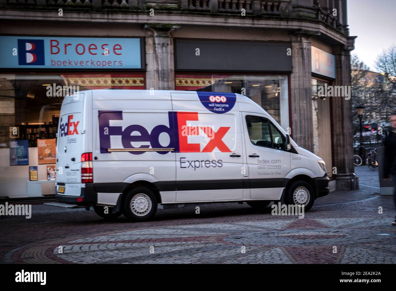 Fedex Express Van In Utrecht Niederlande 27-12-2019 Stockfoto