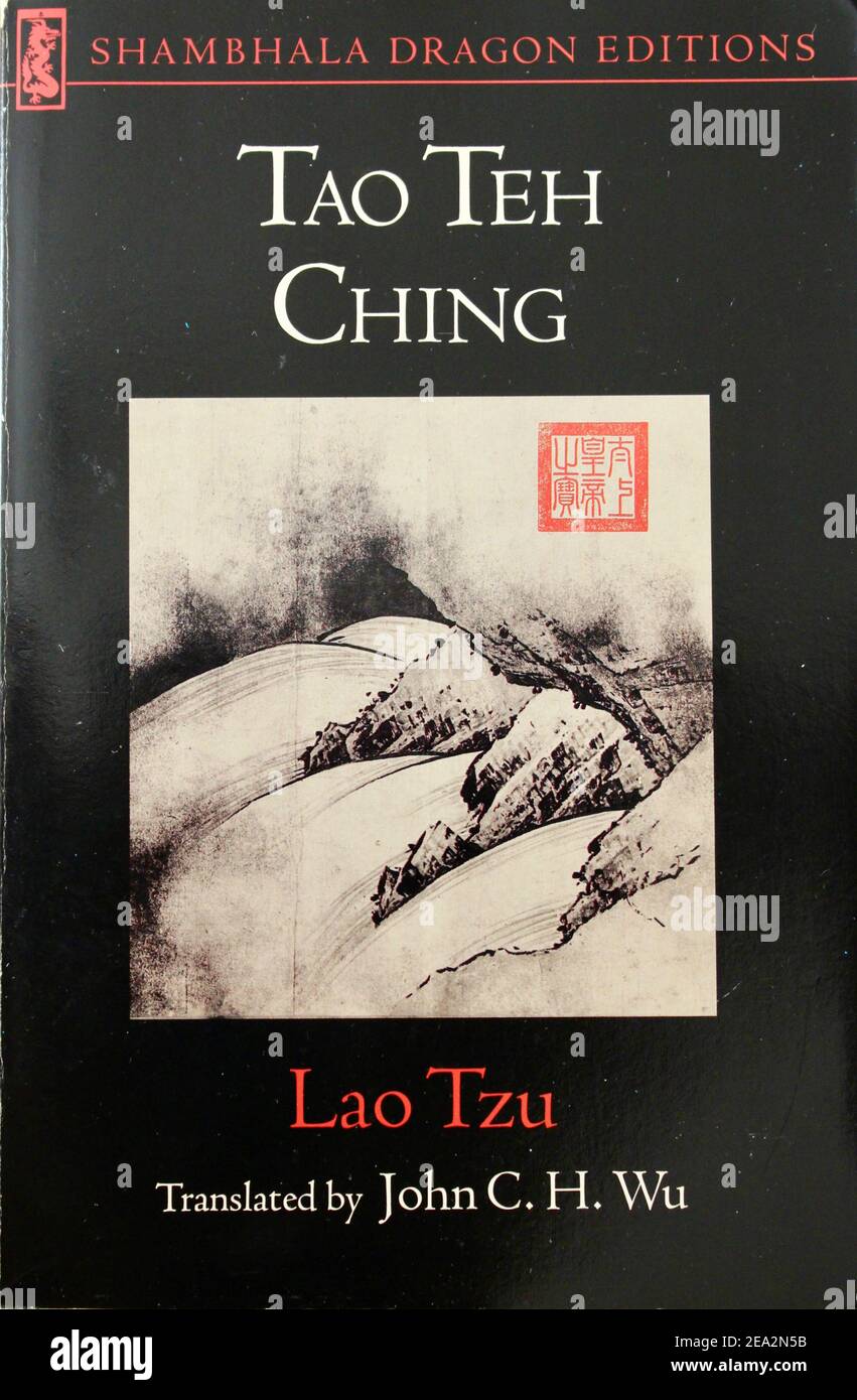 Tao Te Ching von Lao Tzu - Frontcover Stockfoto