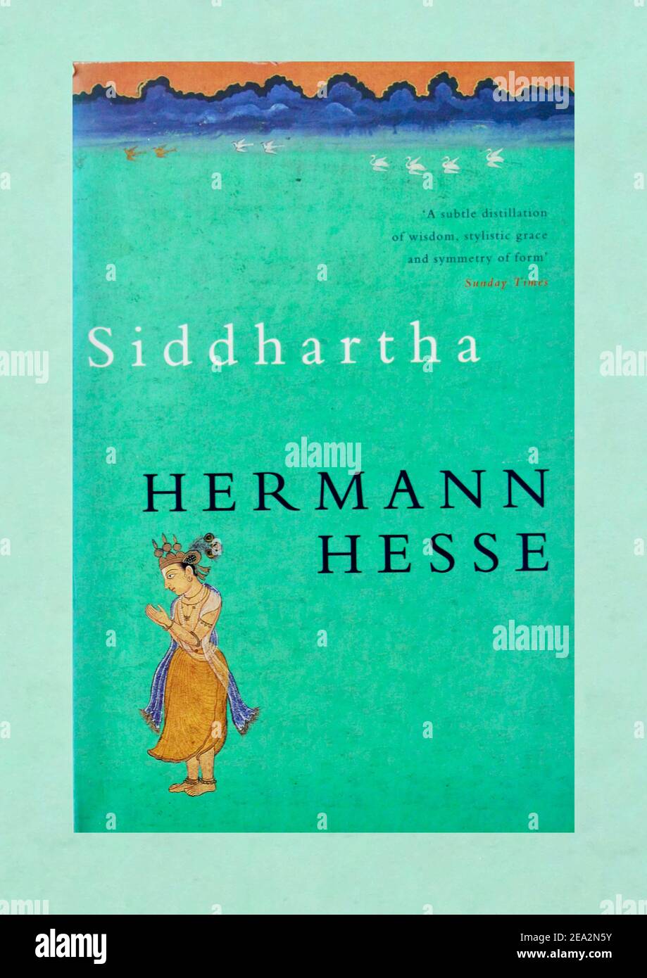 Siddhartha von Hermann Hesse - Frontcover. Stockfoto