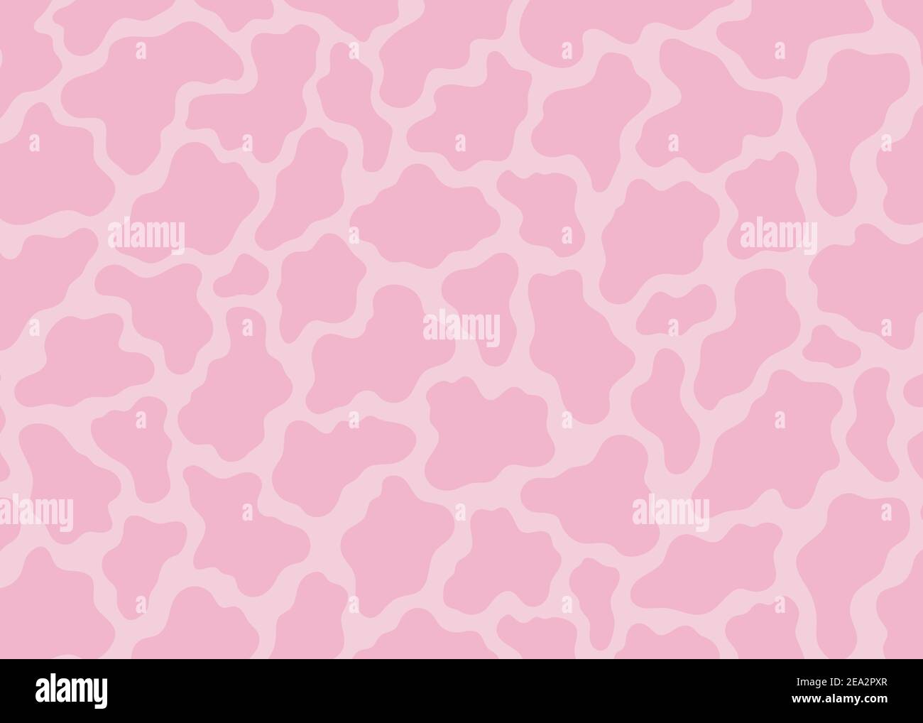 Kuhmuster. Einfache breite Kuh Vektor Illustration Hintergrund. Wildlife Fell Haut für Web, Oberfläche, Hintergrund, Grafik-Design. Stock Vektor