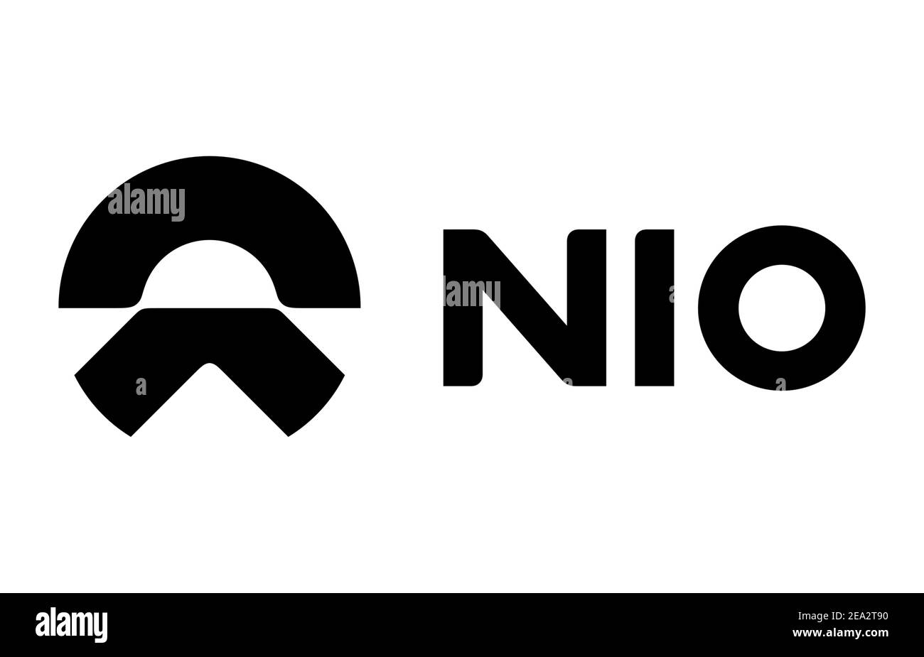 Nio-Logo-Symbol Stockfoto