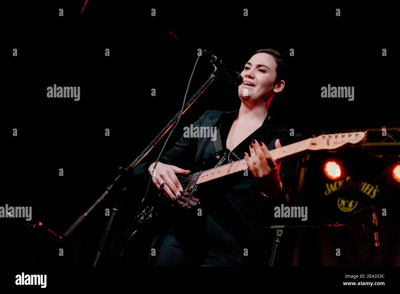 Newcastle UK: 3rd Jan 2015: Nadine Shah Secret Gig in Newcastle Cluny Stockfoto