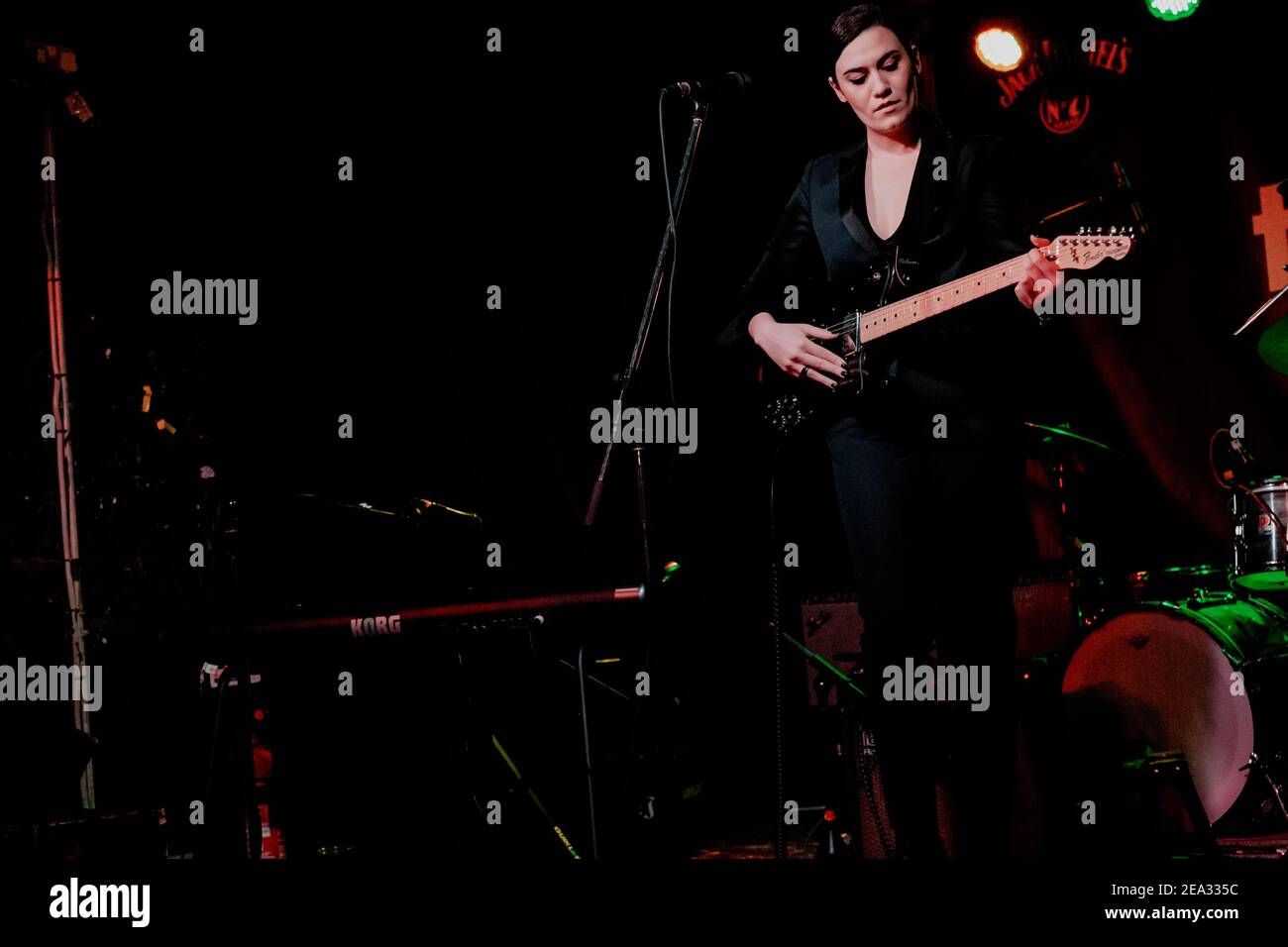 Newcastle UK: 3rd Jan 2015: Nadine Shah Secret Gig in Newcastle Cluny Stockfoto