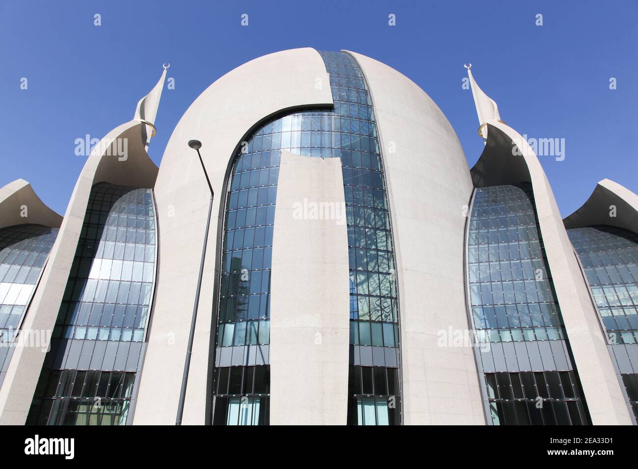Köln, Frankreich - 9. September 2018: Kölner Zentralmoschee, Deutschland Stockfoto