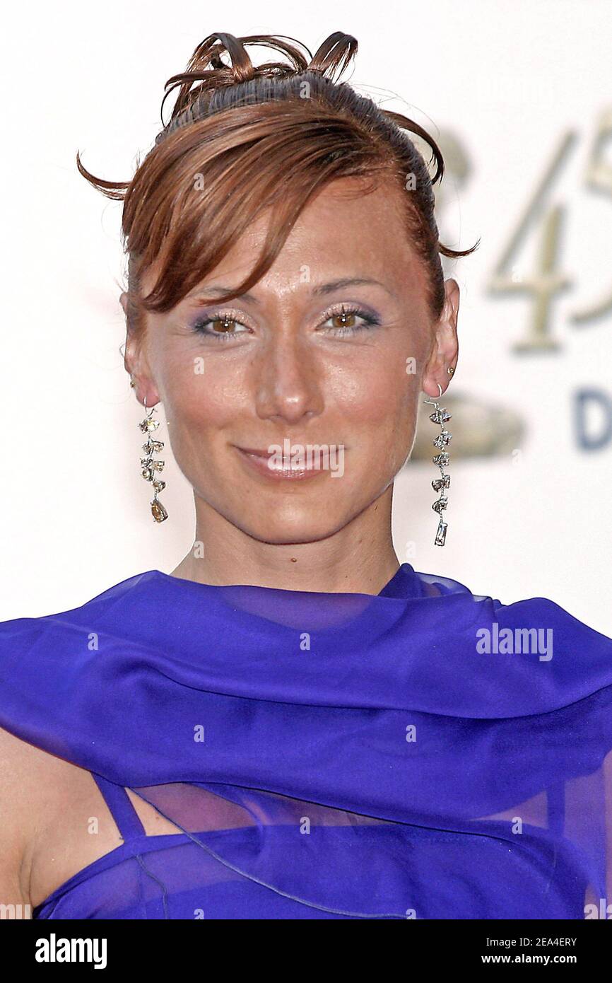 Frederique Courtadon von 'Affaire de famille' nimmt an der Eröffnungsfeier des Monte-Carlo Television Festivals 45th in Monaco am 26. Juni 2005 Teil. Foto von Gerald Holubowicz/ABACA. Stockfoto
