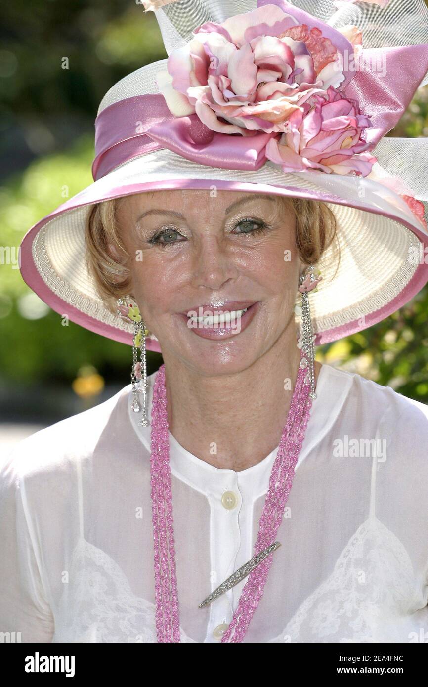 TV-Reality-Show "La Ferme Celebrity"-Teilnehmerin Baroness Marianne Brandstetter, posiert während des Monte-Carlo Television Festival 45th in Monaco, 30. Juni 2005. Foto von Gerald Holubowicz/ABACAPRESS.COM Stockfoto