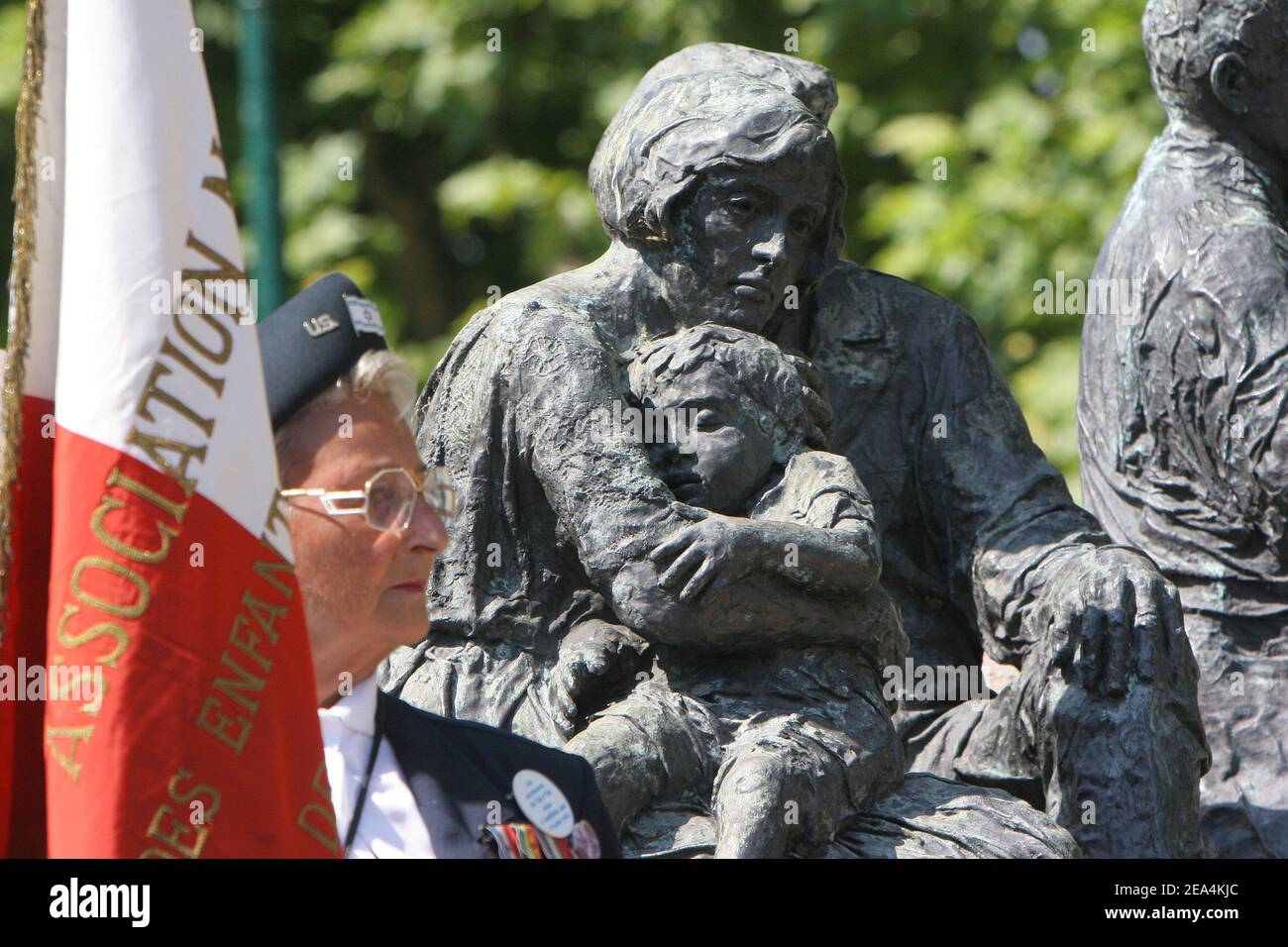 Die Feierlichkeiten anlässlich des 63rd. Jahrestages der Judenrunde des Vichy-Regimes in Paris am 17. Juli 2005. Villepin sagte, seine Regierung werde unermüdlich daran arbeiten, Antisemitismus und alle Hassverbrechen zu bekämpfen. Foto von Mousse/ABACAPRESS.COM Stockfoto