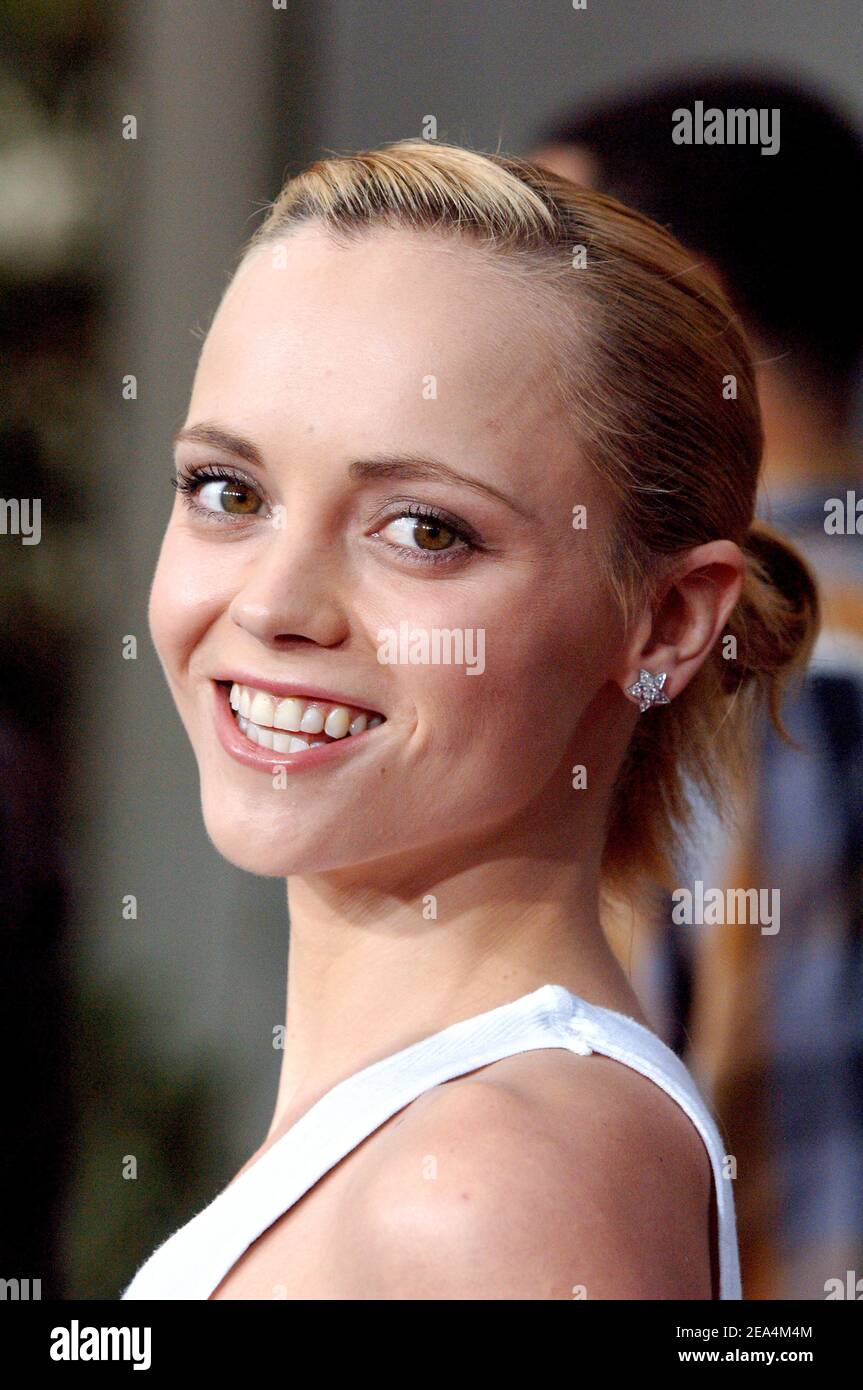 Die US-Schauspielerin Christina Ricci besucht am 20. Juli 2005 die L.A.-Premiere von 'Hustle & Flow' im Cinerama Dome in Hollywood, Los Angeles, CA, USA. Foto von Lionel Hahn/ABACAPRESS.COM. Stockfoto