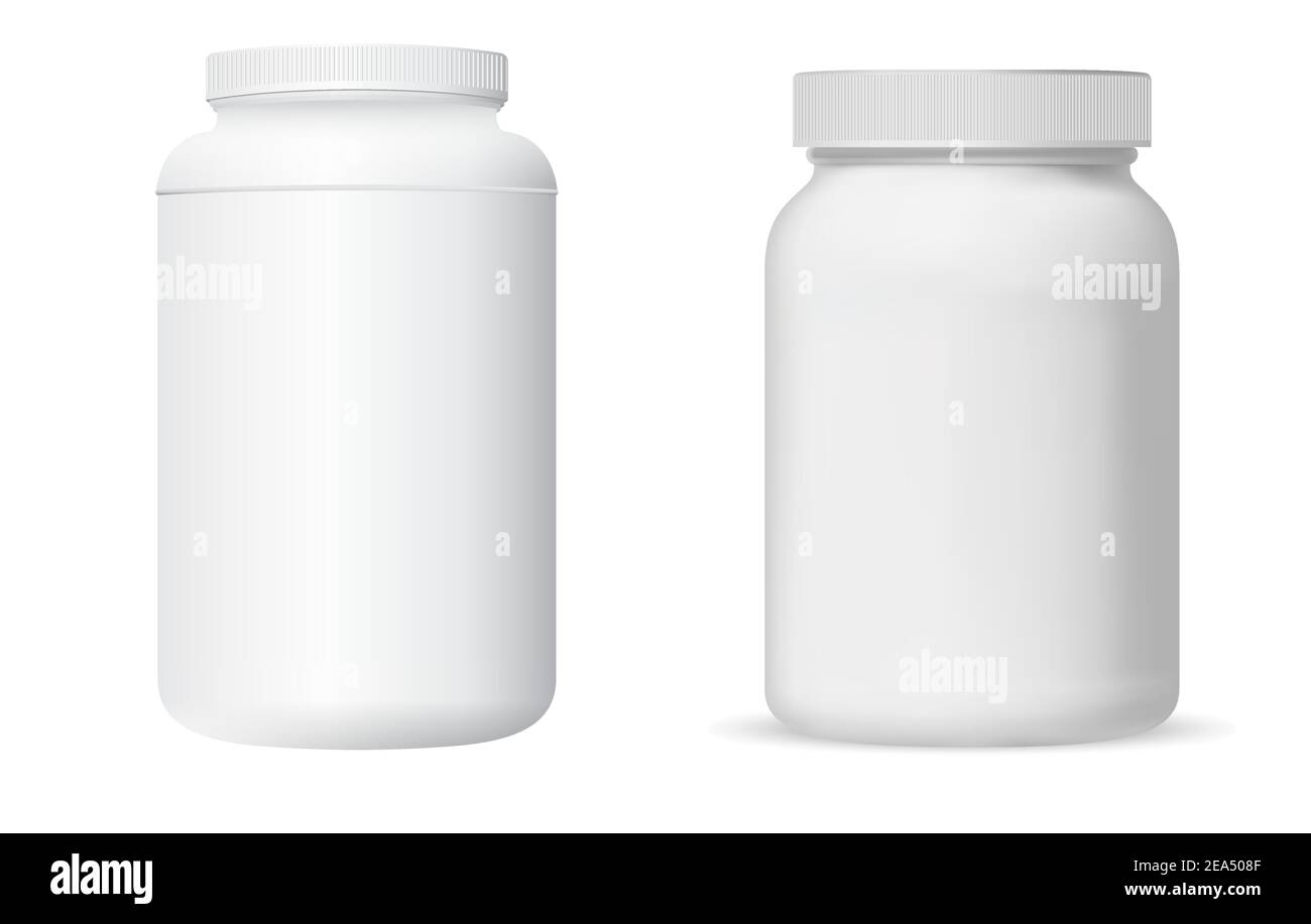 Pillendose weiße kapselflasche aus kunststoff für nahrungsergänzungsmittel