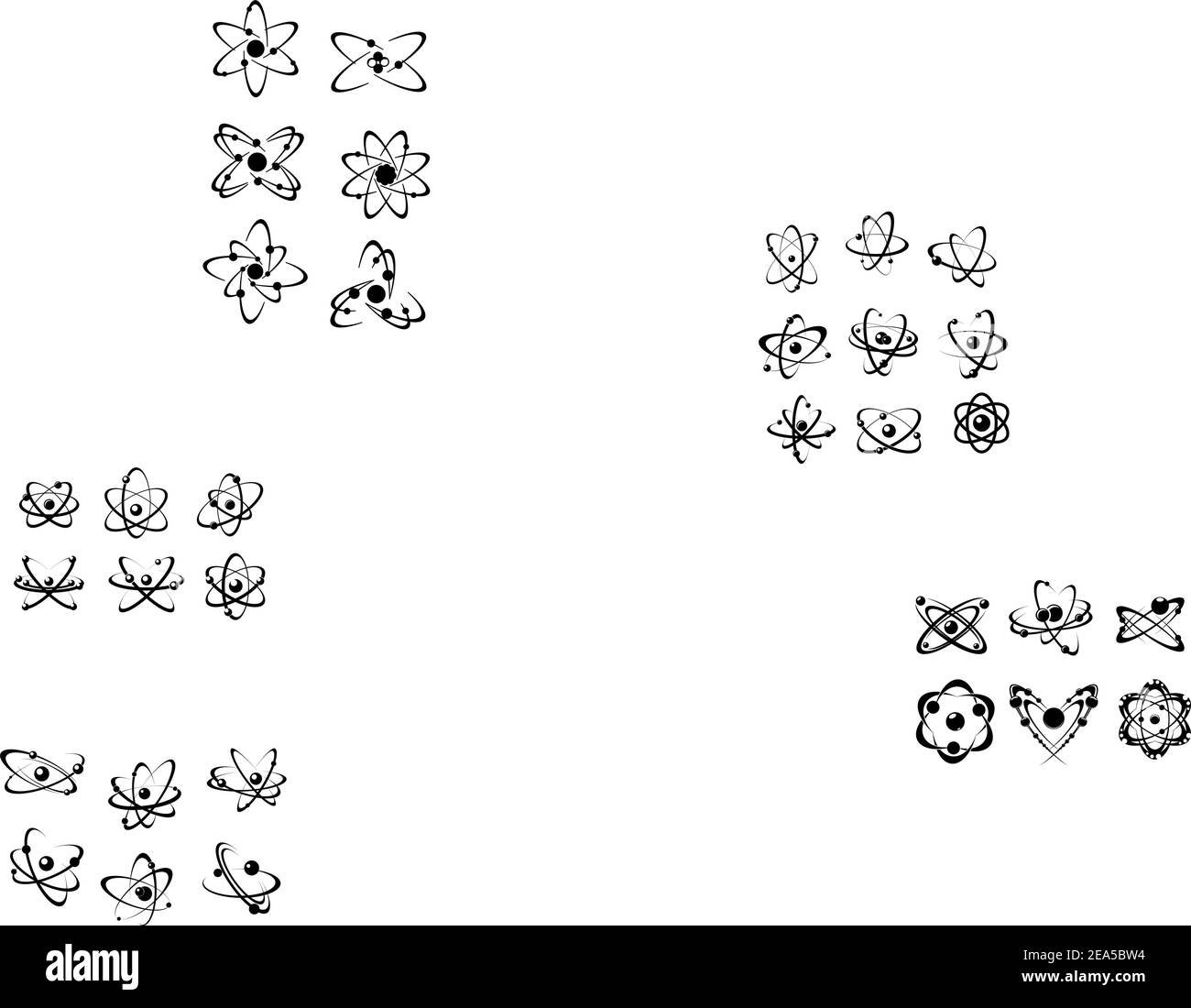 Moleküle und Atome Symbole für Science Concept Design Stock Vektor