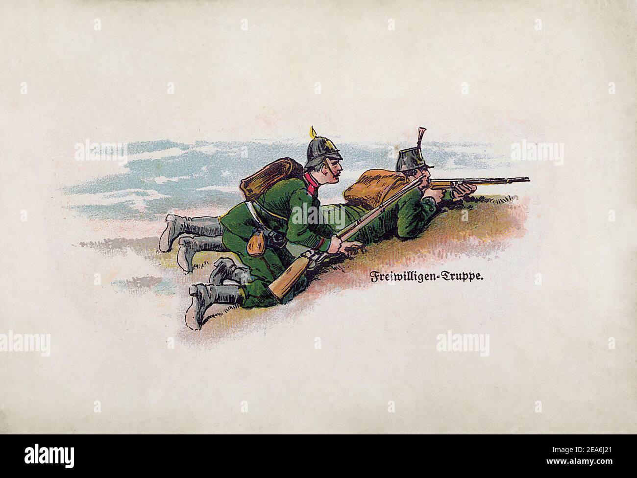 Britische Armee vor dem Ersten Weltkrieg. Volunteer Force. VEREINIGTES KÖNIGREICH. 1910s Stockfoto