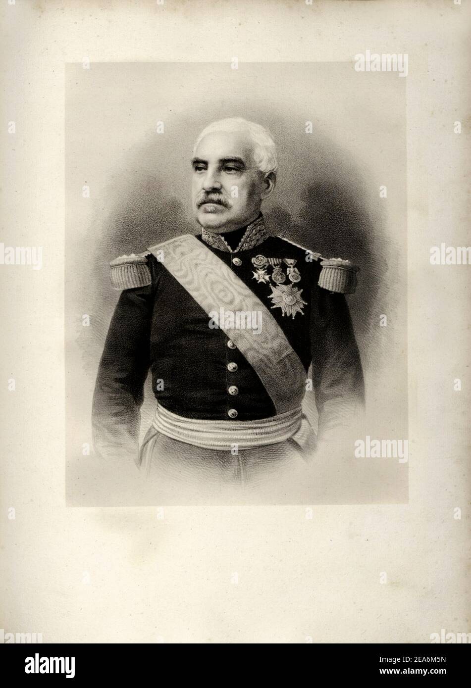 Aimable-Jean-Jacques Pelissier, 1. Duc de Malakoff (1794-1864), Marschall von Frankreich. Oberbefehlshaber der französischen Streitkräfte vor der Belagerung o Stockfoto