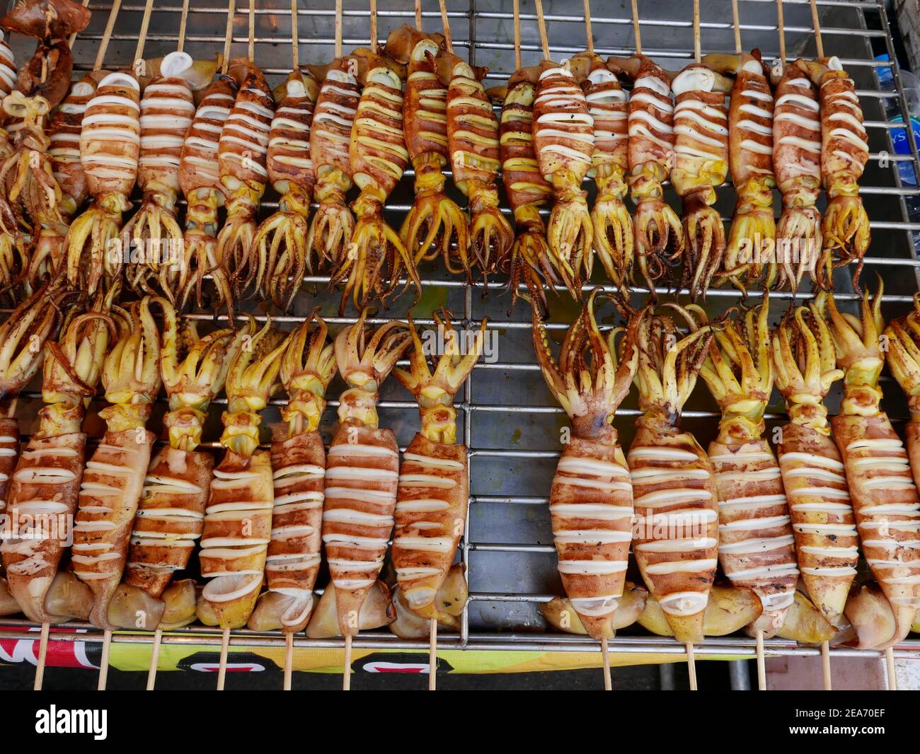 Bangkok Street Food, JJ Markt Thailand Stockfoto