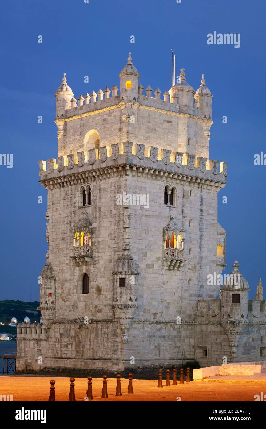 Turm von Belem von Lissabon Portugal Stockfoto