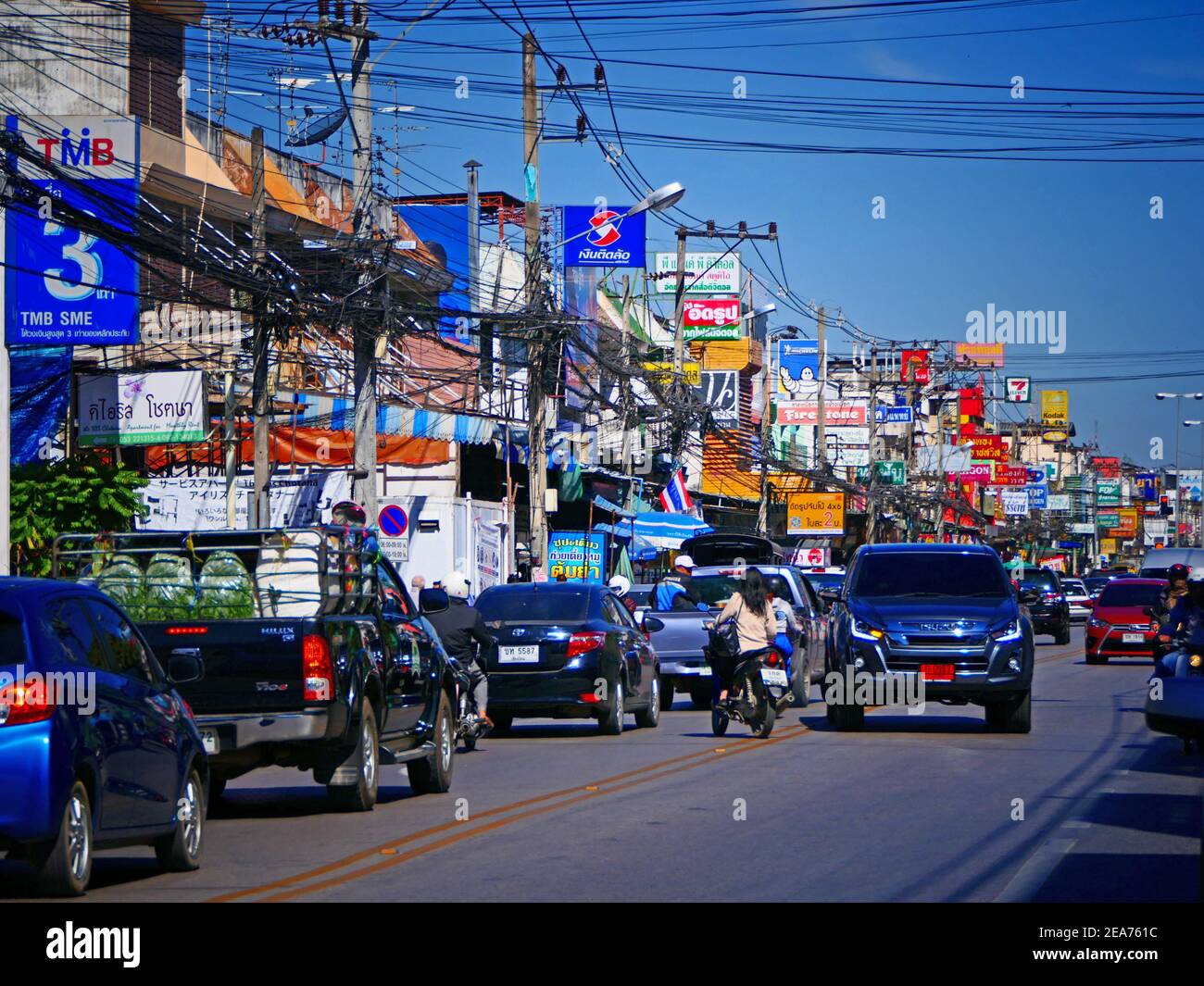 Straßenschilder Autobahn Autobahn , Chiang Mai, Thailand Stockfoto
