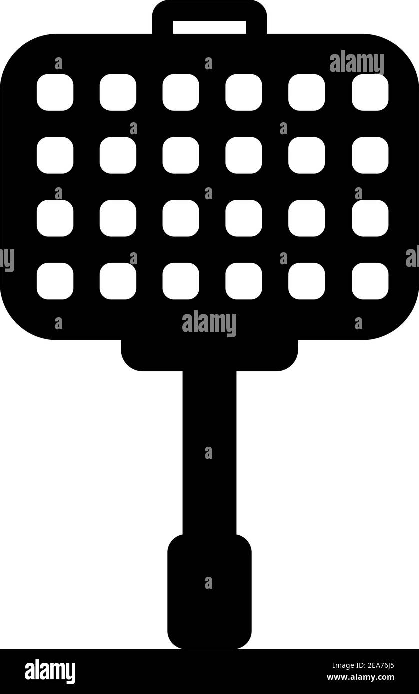 Waffeleisen-Symbol. Belgisches einfaches Waffel-Eisen Vektor-Symbol für Web-Design auf weißem Hintergrund Stock Vektor