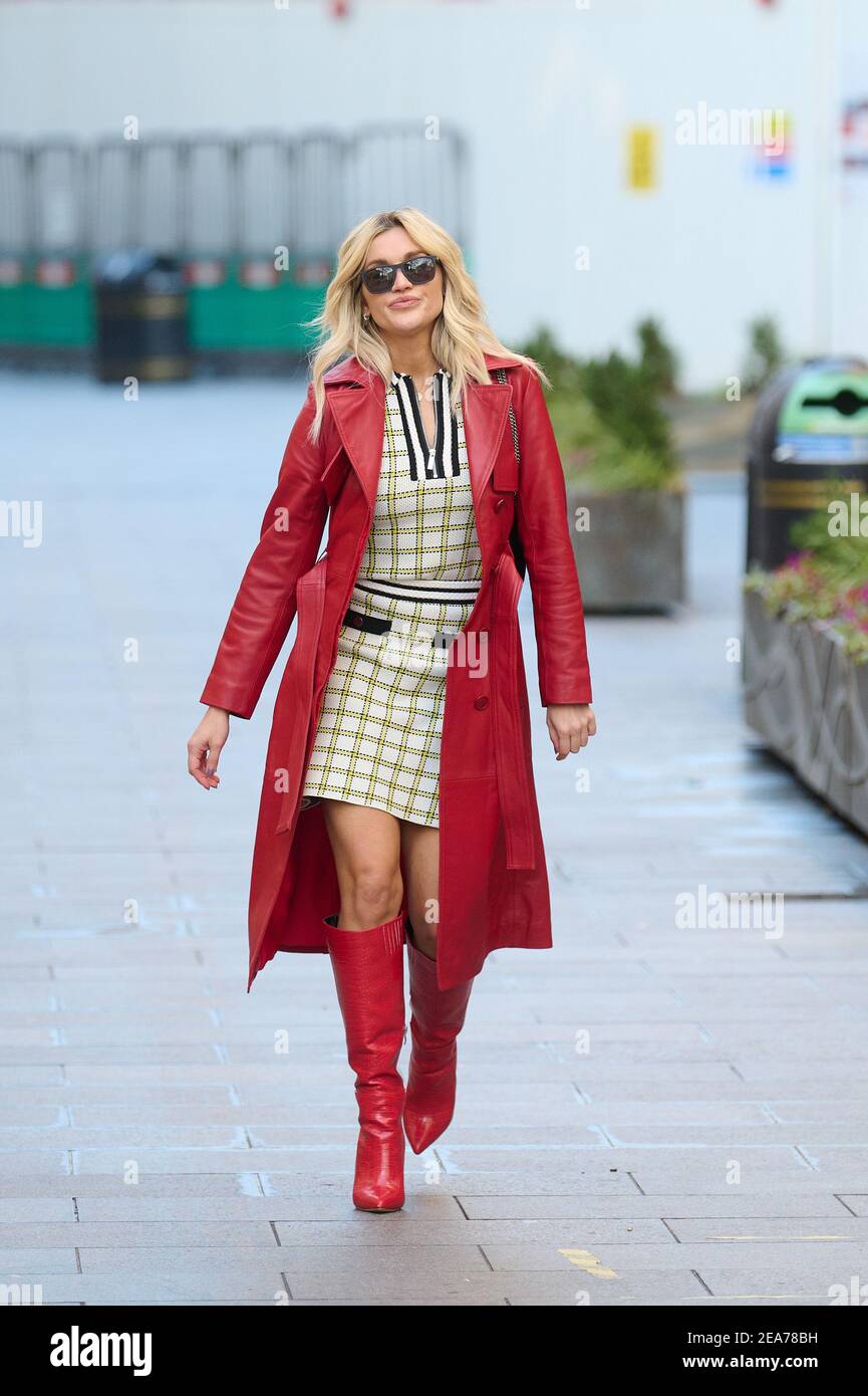Ashley Roberts Bild verlässt Global Radio Stockfoto