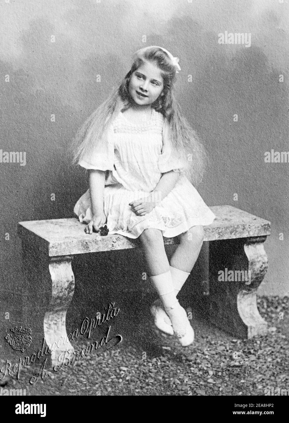 Foto zeigt Königin Maria von Jugoslawien. Sie heiratete am 8th. Juni 1922 König Alexander I. von Jugoslawien in Belgrad Stockfoto