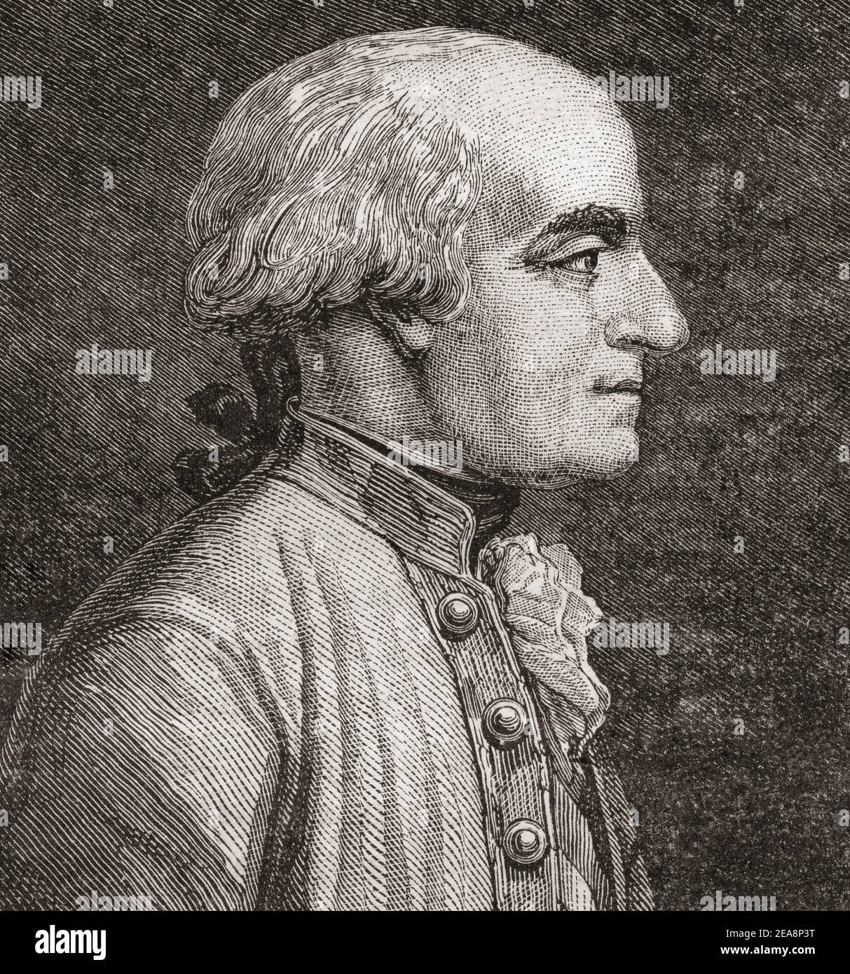 Friedrich Josias von Sachsen-Coburg-Saalfeld, 1737 – 1815. Allgemein im österreichischen Dienst. Stockfoto