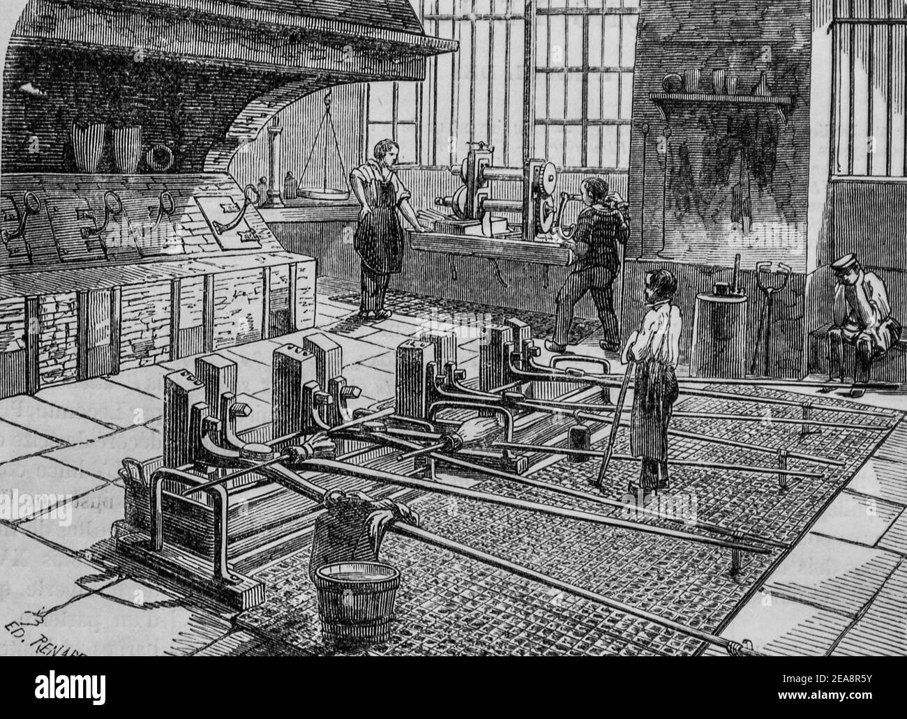 fonderie de l'Or, tableau de paris par edmond texier, Herausgeber paulin et le chevalier 1852 Stockfoto