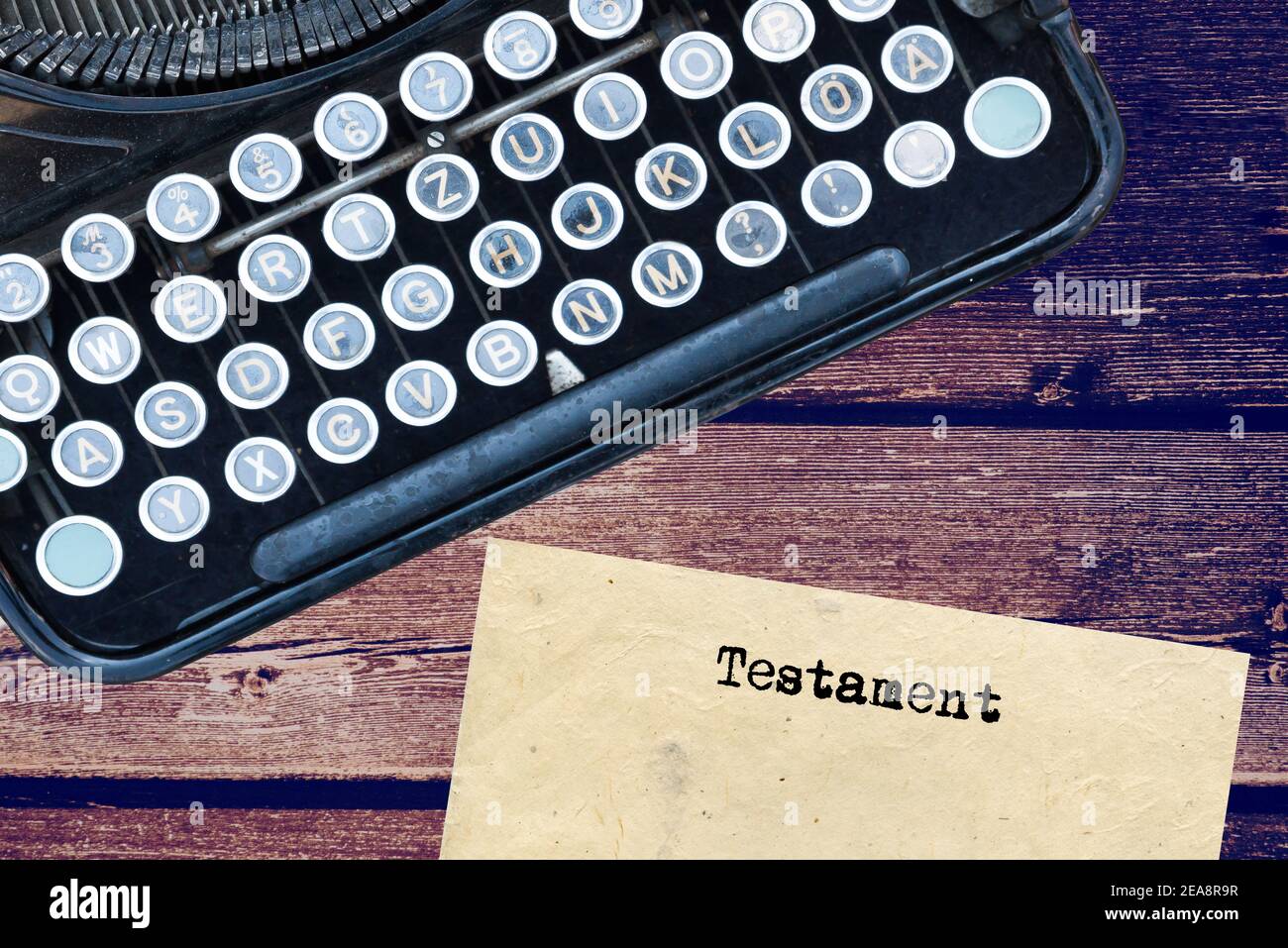 Eine Schreibmaschine und will Stockfoto Eine Schreibmaschine und will Stockfoto