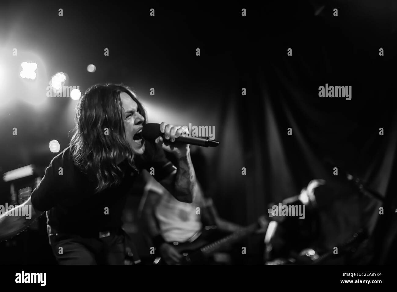 Kanadische 6-köpfige Rockband Your Favorite Enemies live auf der Bühne Auf der Concorde 2 beim Great Escape Festival 2013 in Brighton Stockfoto