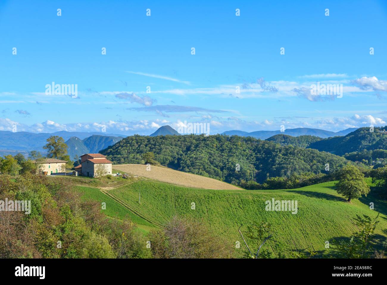 Landschaft in der Nähe von Modena in Italien Stockfoto