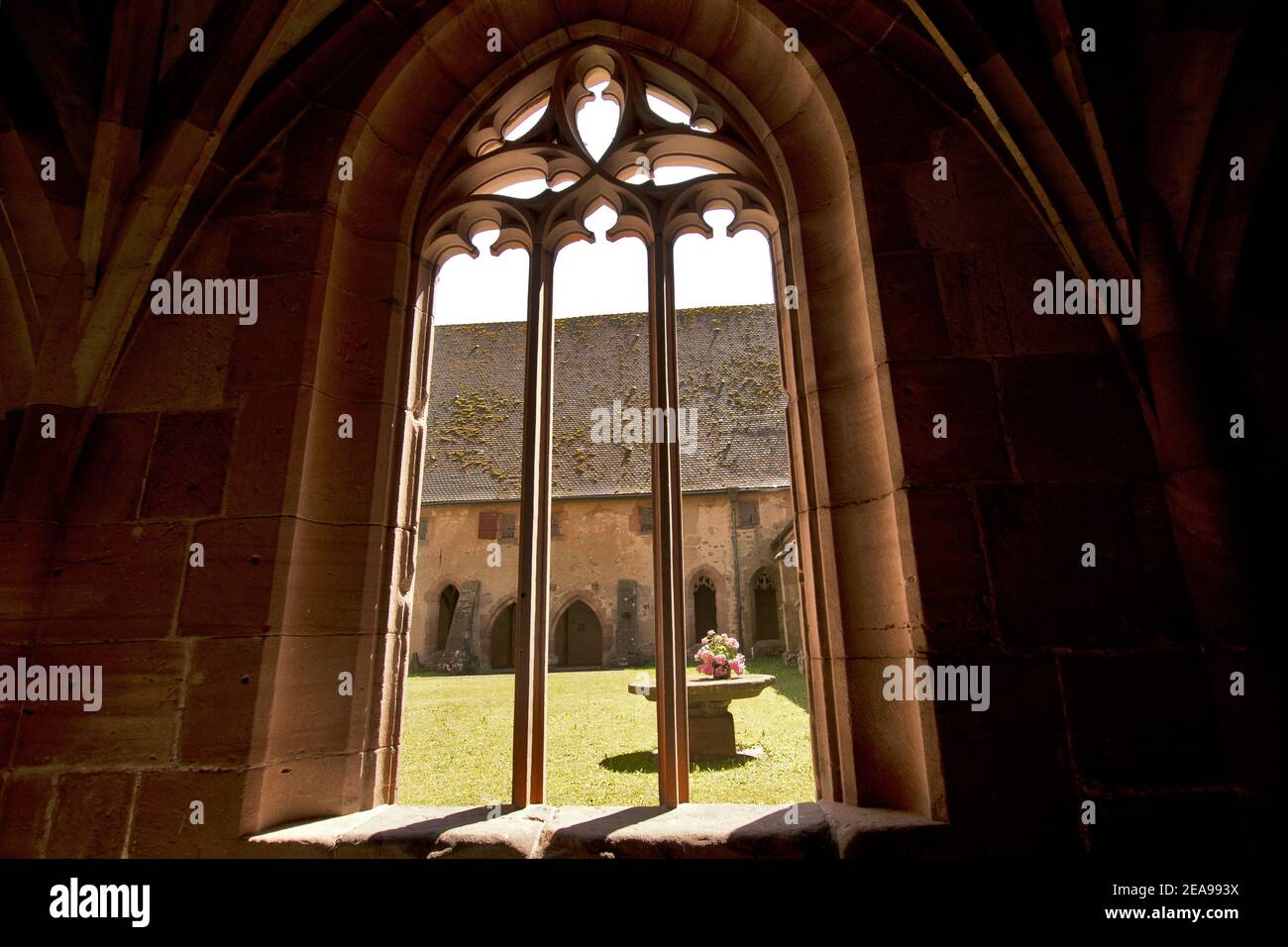 Kloster Alpirsbach von innen: Ehemaliges Kloster und Seminar in Alpirsbach in Baden-Württemberg. Stockfoto