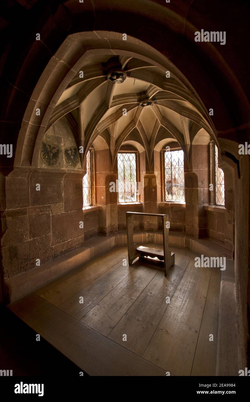 Kloster Alpirsbach von innen: Ehemaliges Kloster und Seminar in Alpirsbach in Baden-Württemberg. Stockfoto