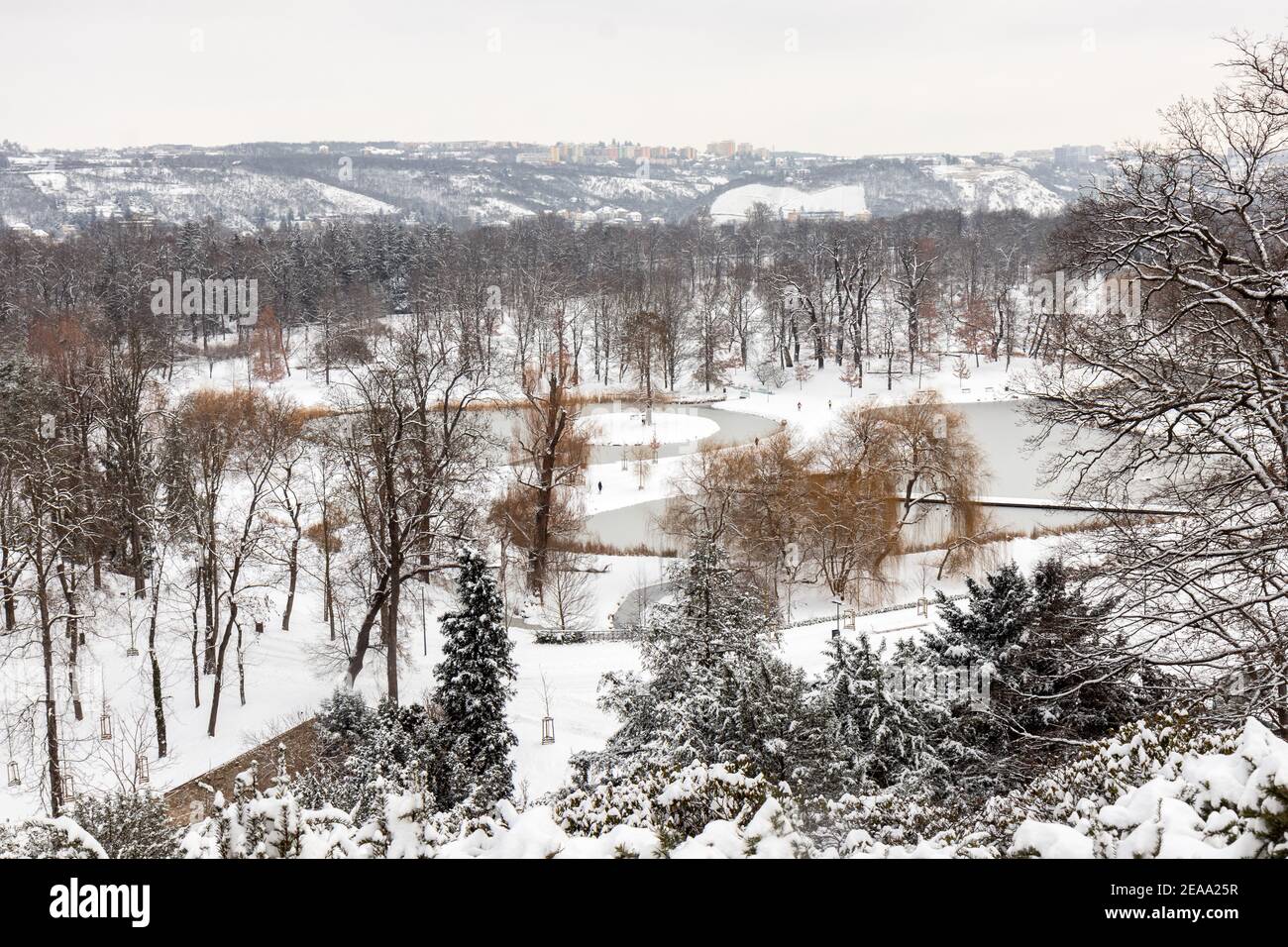 Stromovka, Königliches Wildreservat, der größte Park im Prager Stadtteil Bubenec, Tschechische Republik, Mitteleuropa. Stockfoto