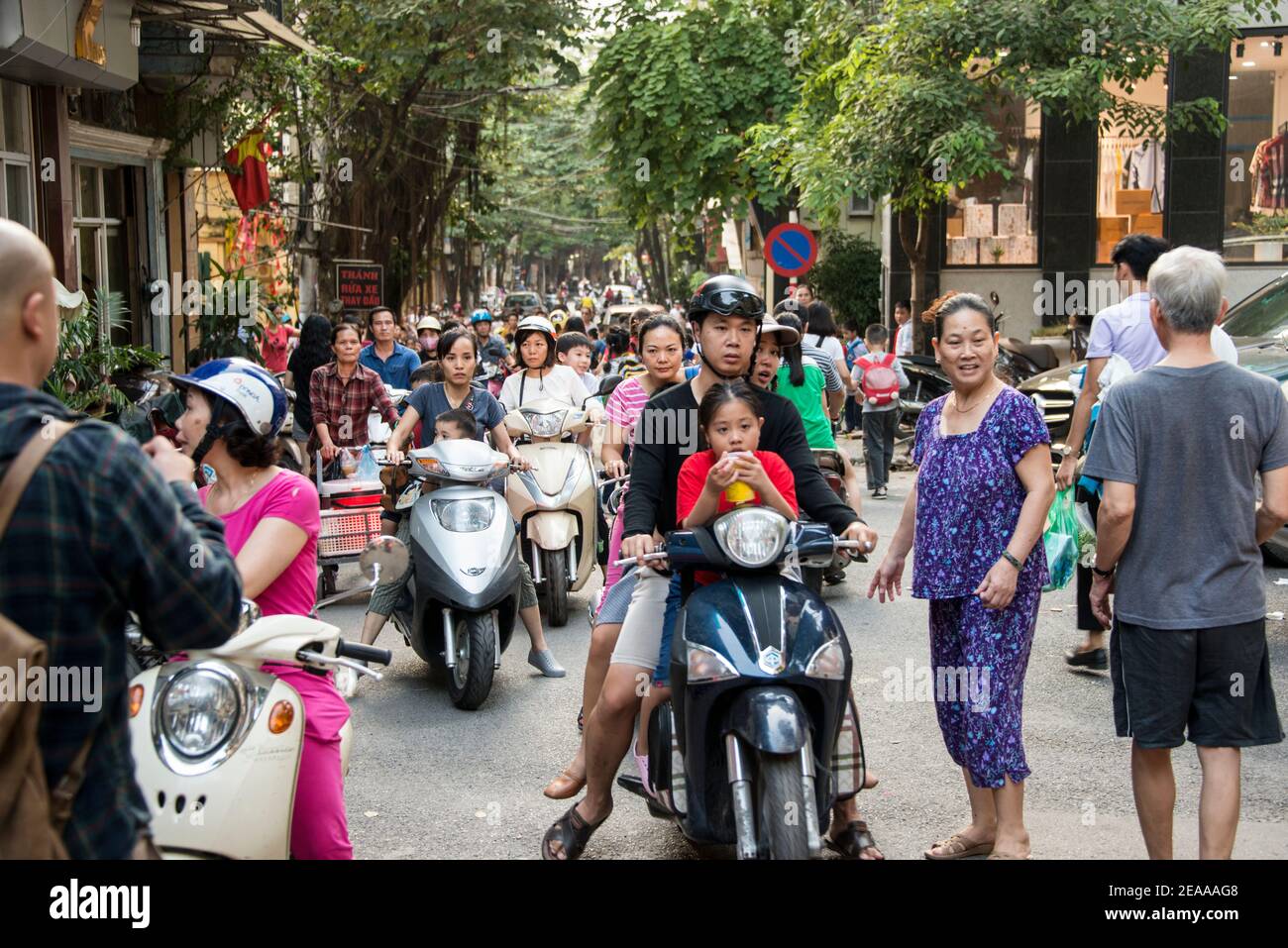 Rush Hour, Hanoi, Vietnam Stockfoto