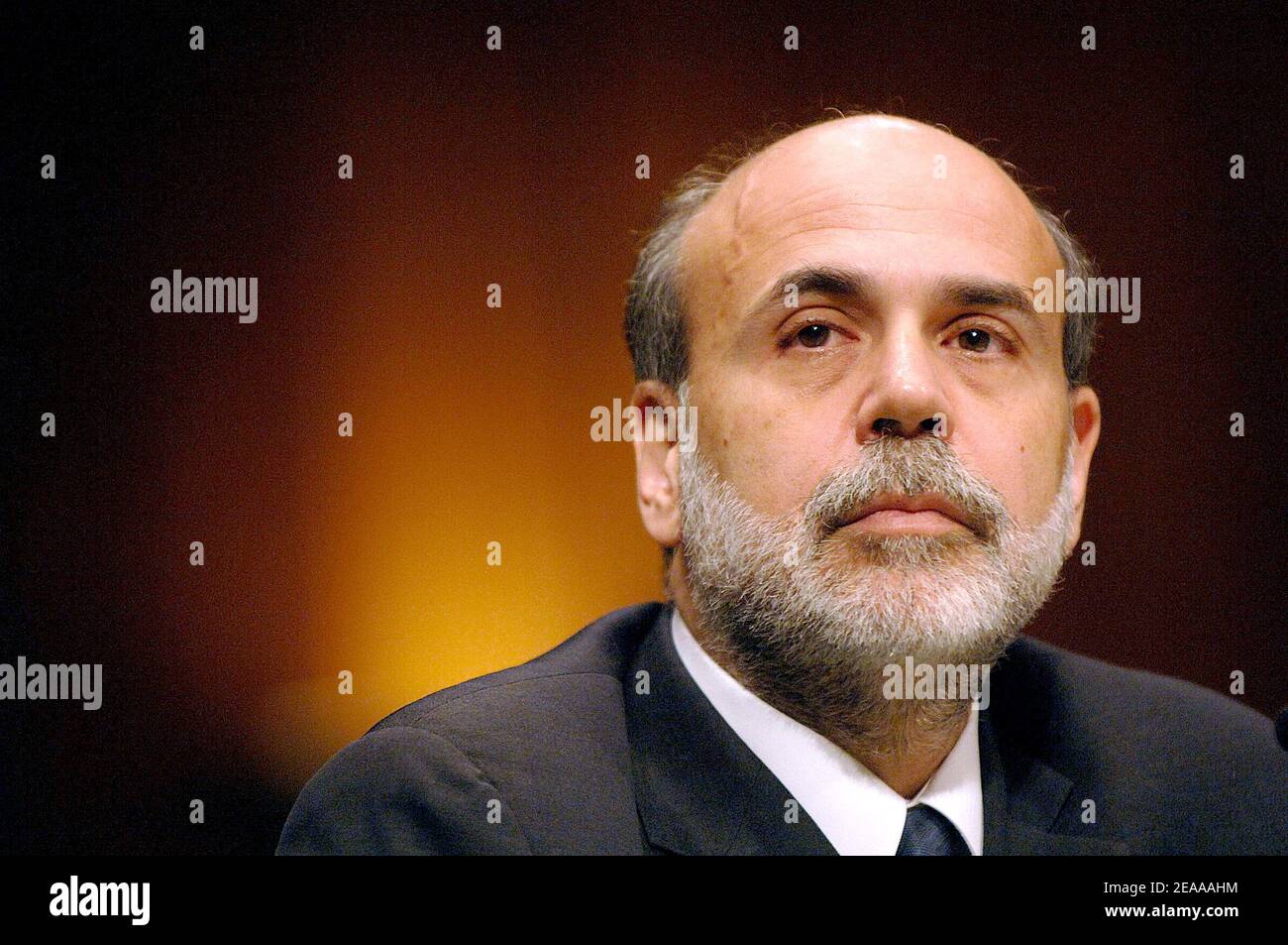 Anhörung über die Ernennung von Ben Bernanke zum Vorsitzenden des Gouverneursrates des Federal Reserve System auf Capitol Hill, Washington, 15. November 2005. Foto von Olivier Douliery/ABACAPRESS.COM Stockfoto
