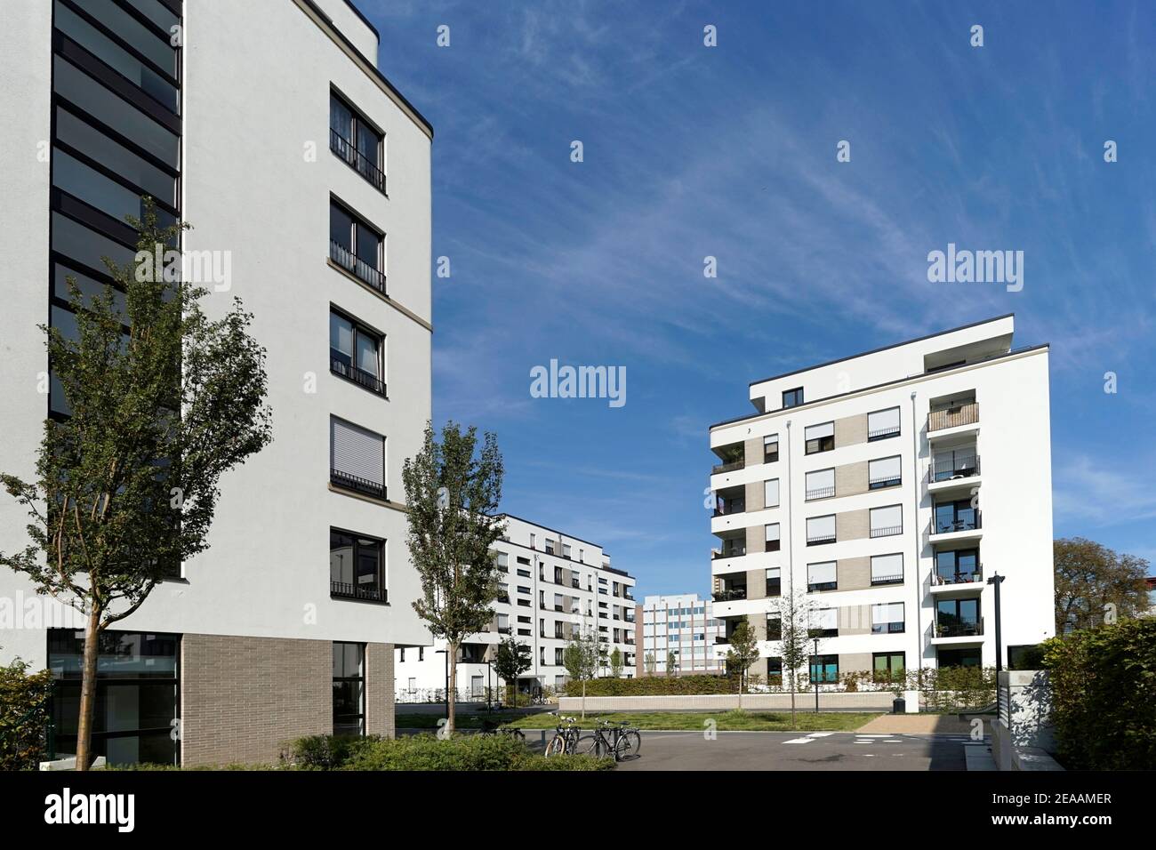 Deutschland, Nordrhein-Westfalen, Köln, moderne Wohnanlage Stockfoto