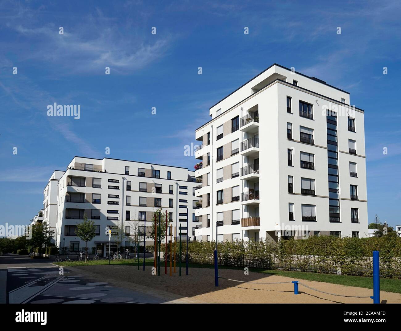 Deutschland, Nordrhein-Westfalen, Köln, moderne Wohnanlage Stockfoto