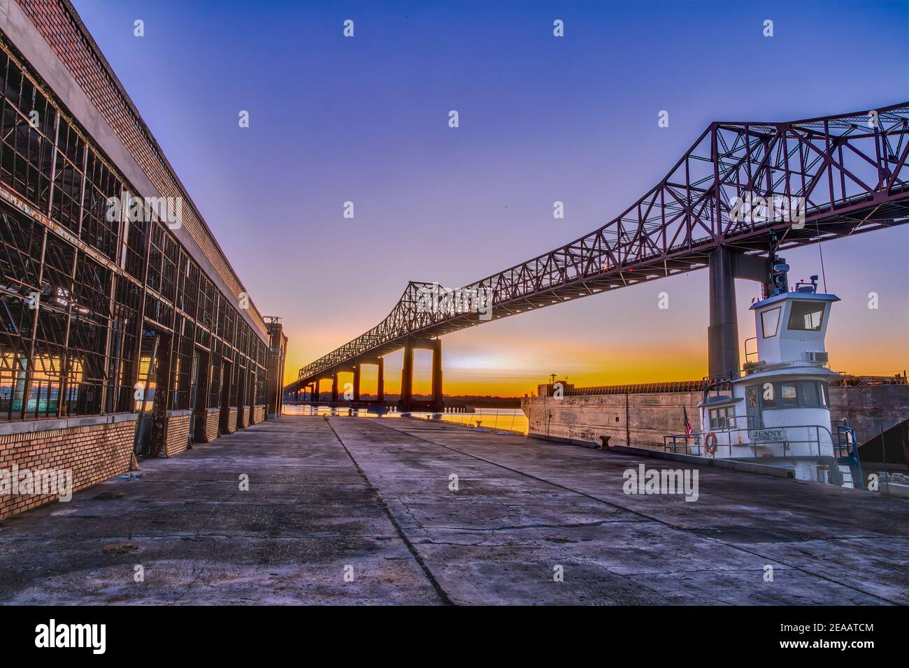 Dawn Mathews Bridge Stockfoto