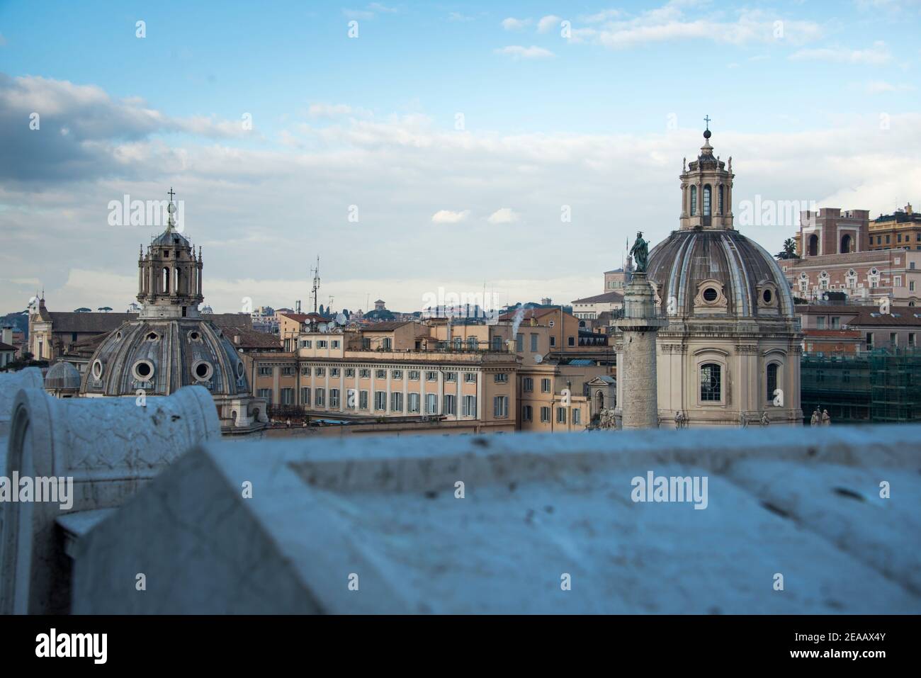 Blick auf die Stadt von Rom Stockfoto