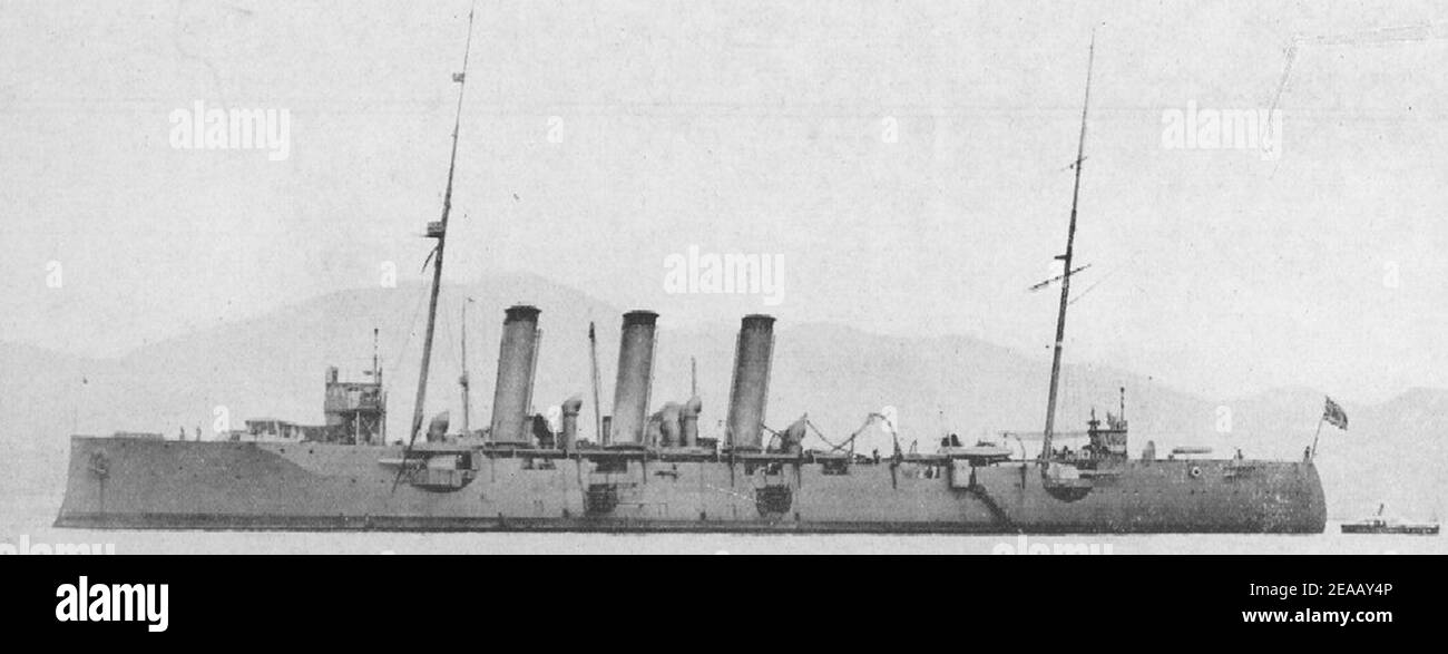 Japanischer Kreuzer Niitaka im Jahr 1922. Stockfoto
