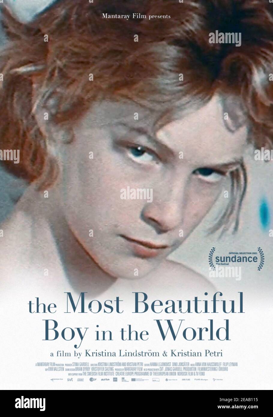 DER SCHÖNSTE JUNGE DER WELT, (aka VARLDENS VACKRASTE POJKE), Poster, schwedischer Schauspieler