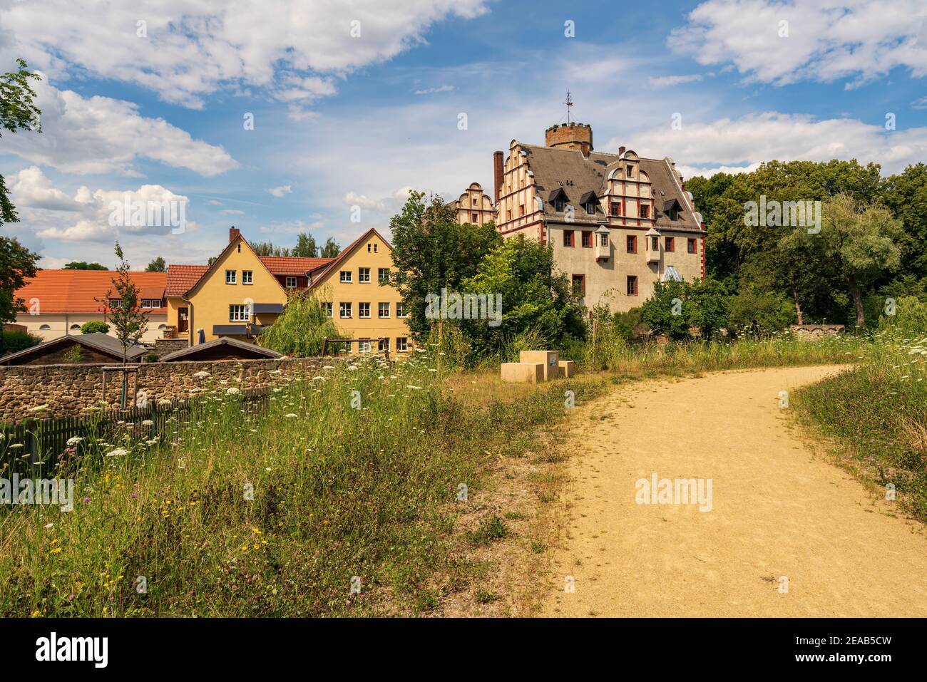 Wasserschloss Windischleuba in Windischleuba, Altenburger Landkreis, Thüringen, Deutschland Stockfoto