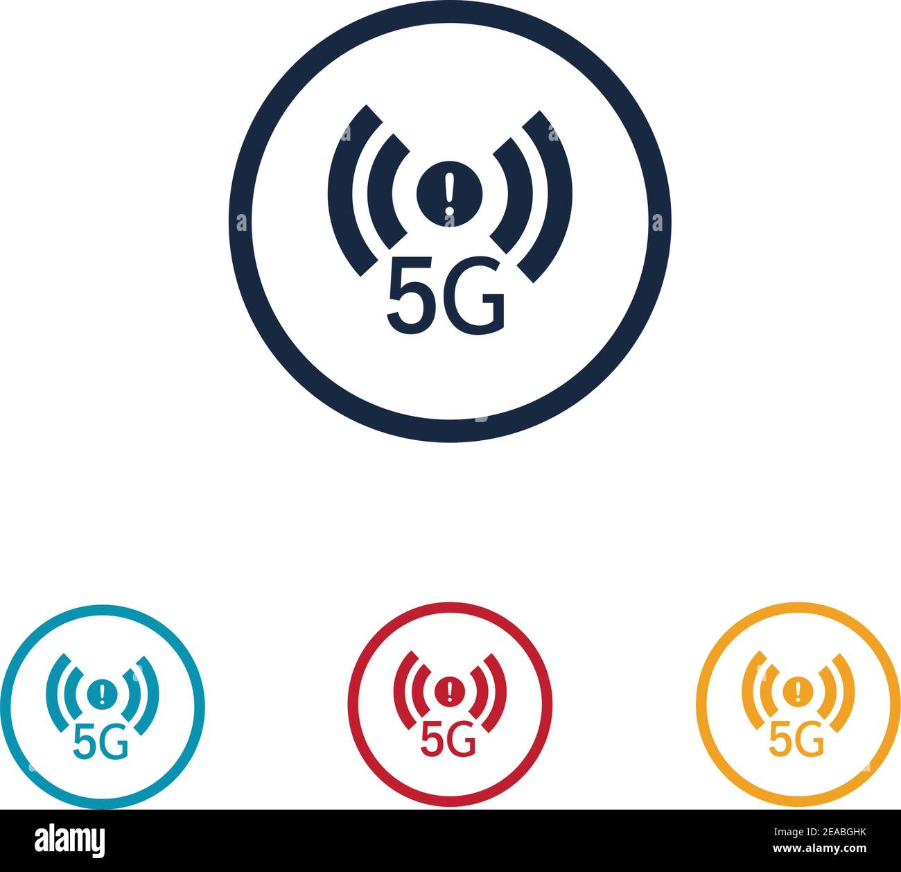 5G Logo Zeichen Vektor VorlagenVektor Technologie Symbol Netzwerk Zeichen 5G Stock Vektor
