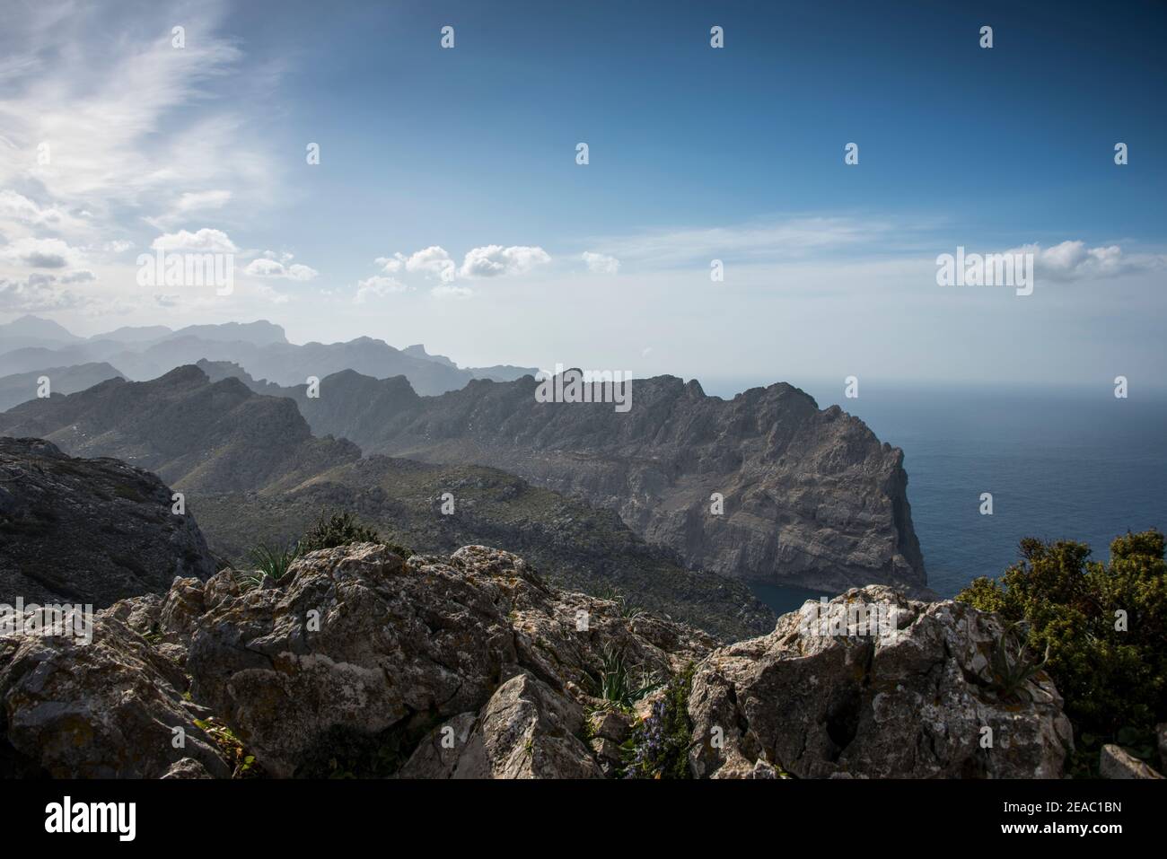 Berglandschaft, Serra de Tramuntana, Mallorca Stockfoto