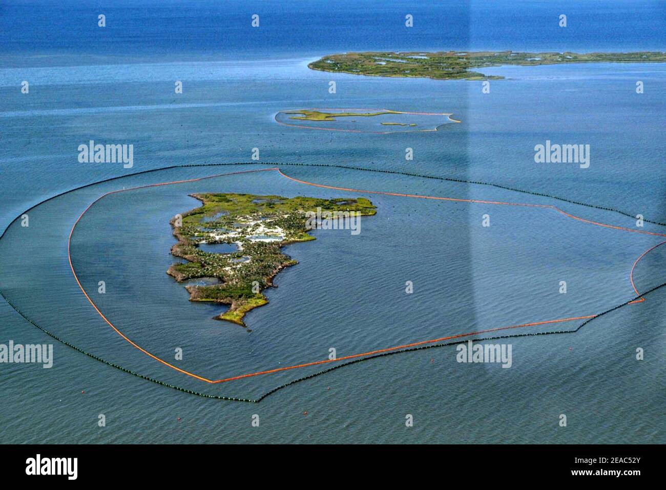 New Harbour Island, La während der Ölpest von Deepwater Horizon. Stockfoto
