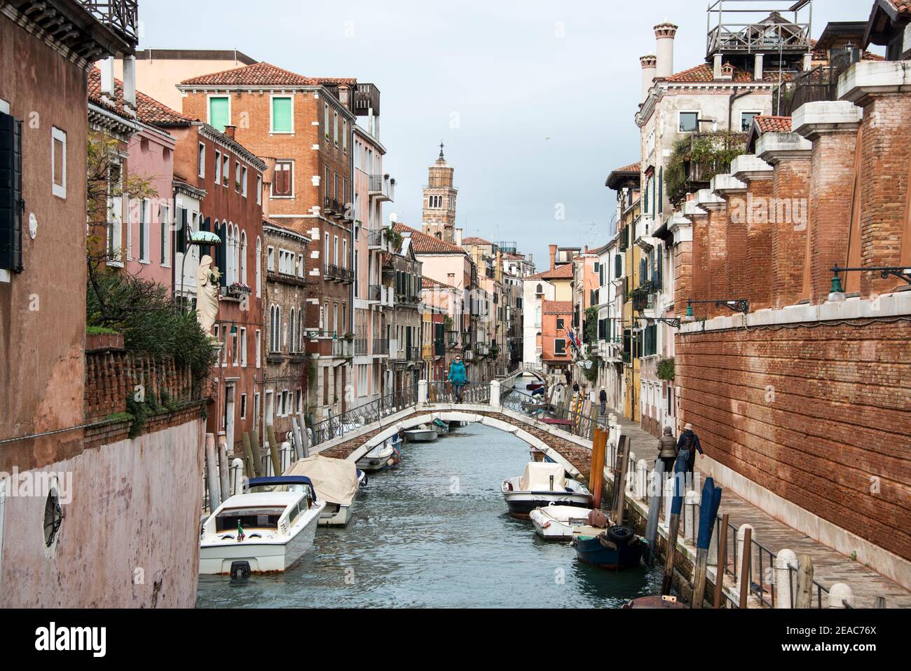 Haus Fronten und Kanäle von Venedig Stockfoto