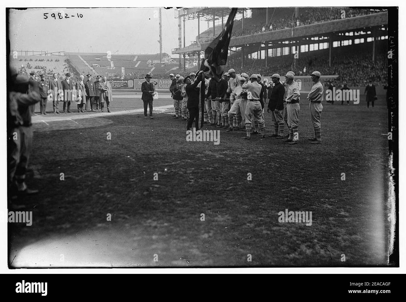 New York Giants Polo Grounds Eröffnungstag 1923. Stockfoto